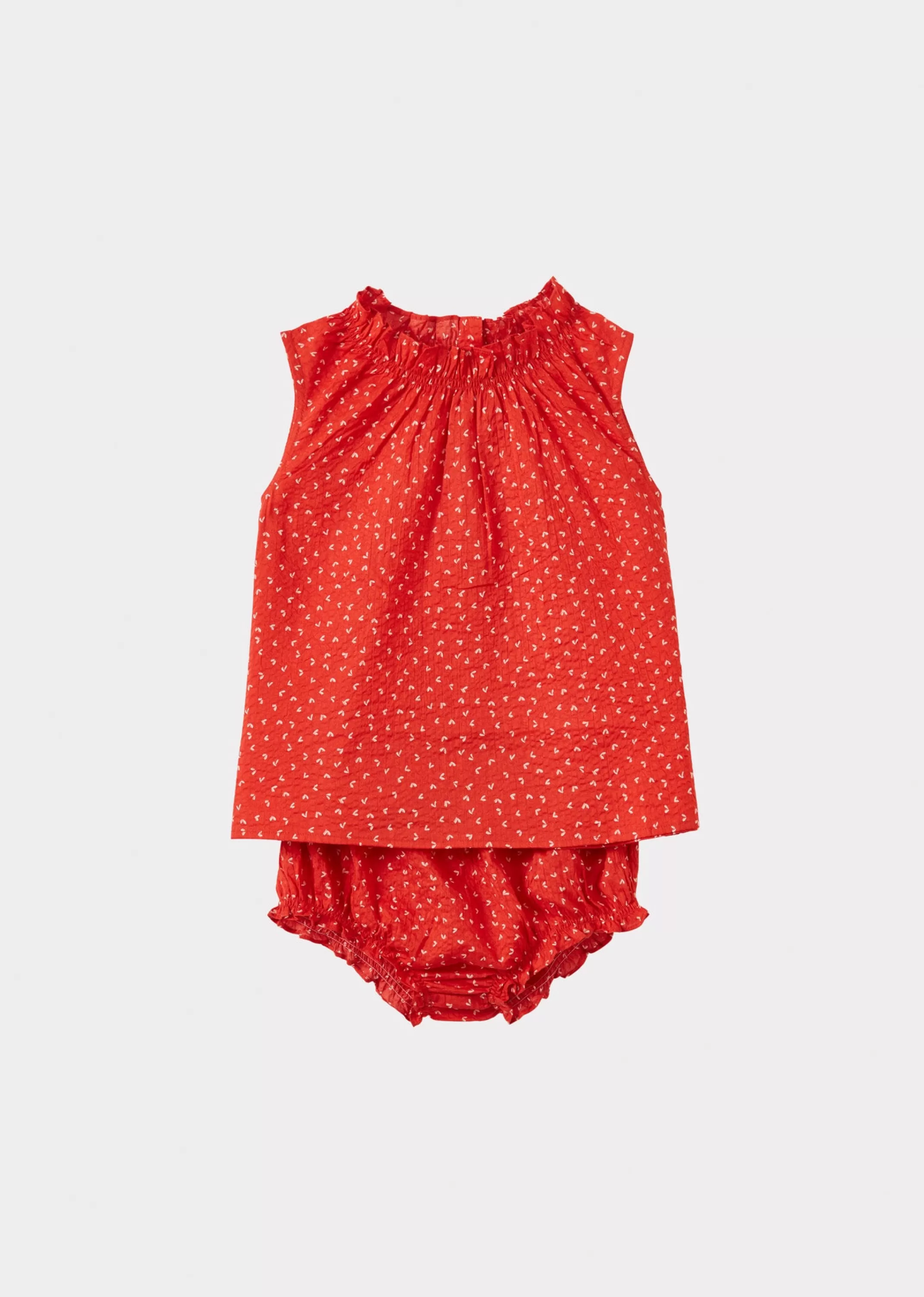 CARAMEL Alberta Elegante Completo in Rosso Papavero Vibrante - Confezione Regalo Premmium