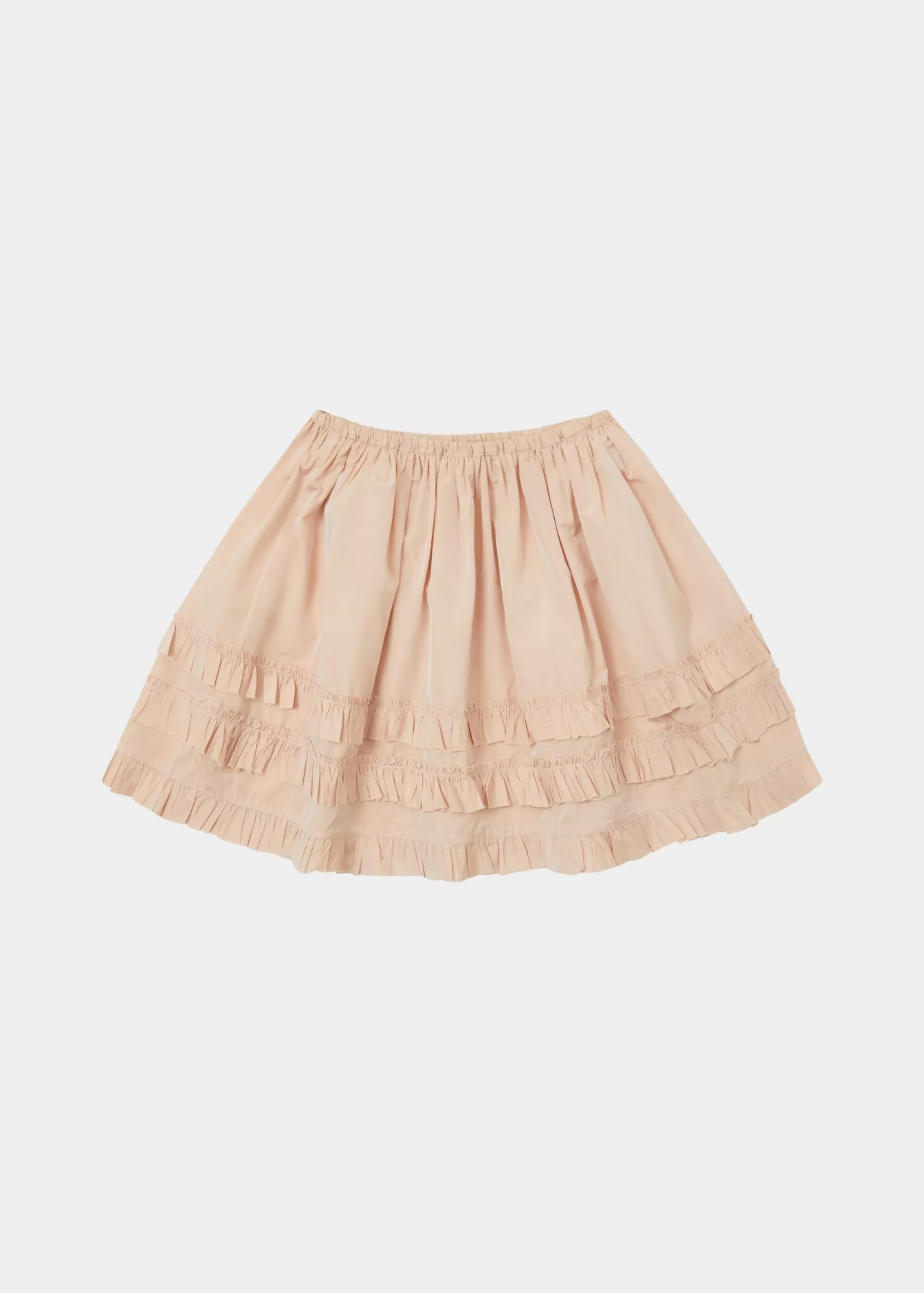 Abito Elegante Briza CARAMEL in Gonna Party - Sfumatura Rosa Chiaro, Perfetto per Feste e Serate Speciali