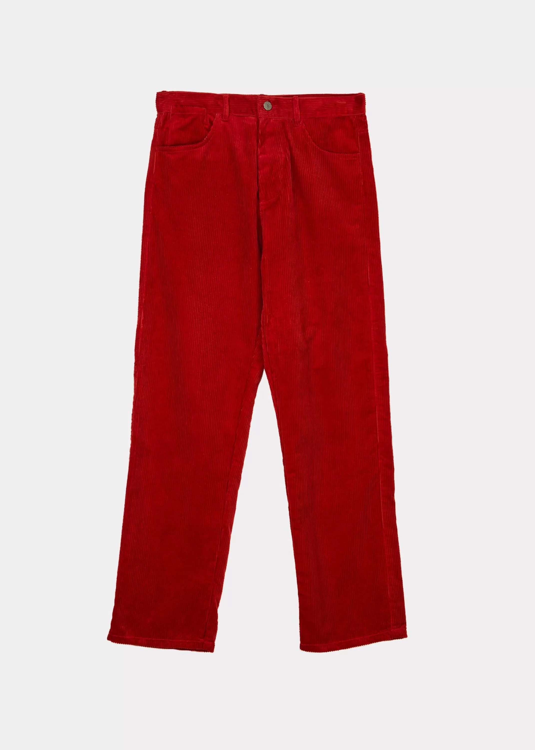 Pantaloni Eleganti in Velluto Arancio Caramello - Taglio Slim Confortevole