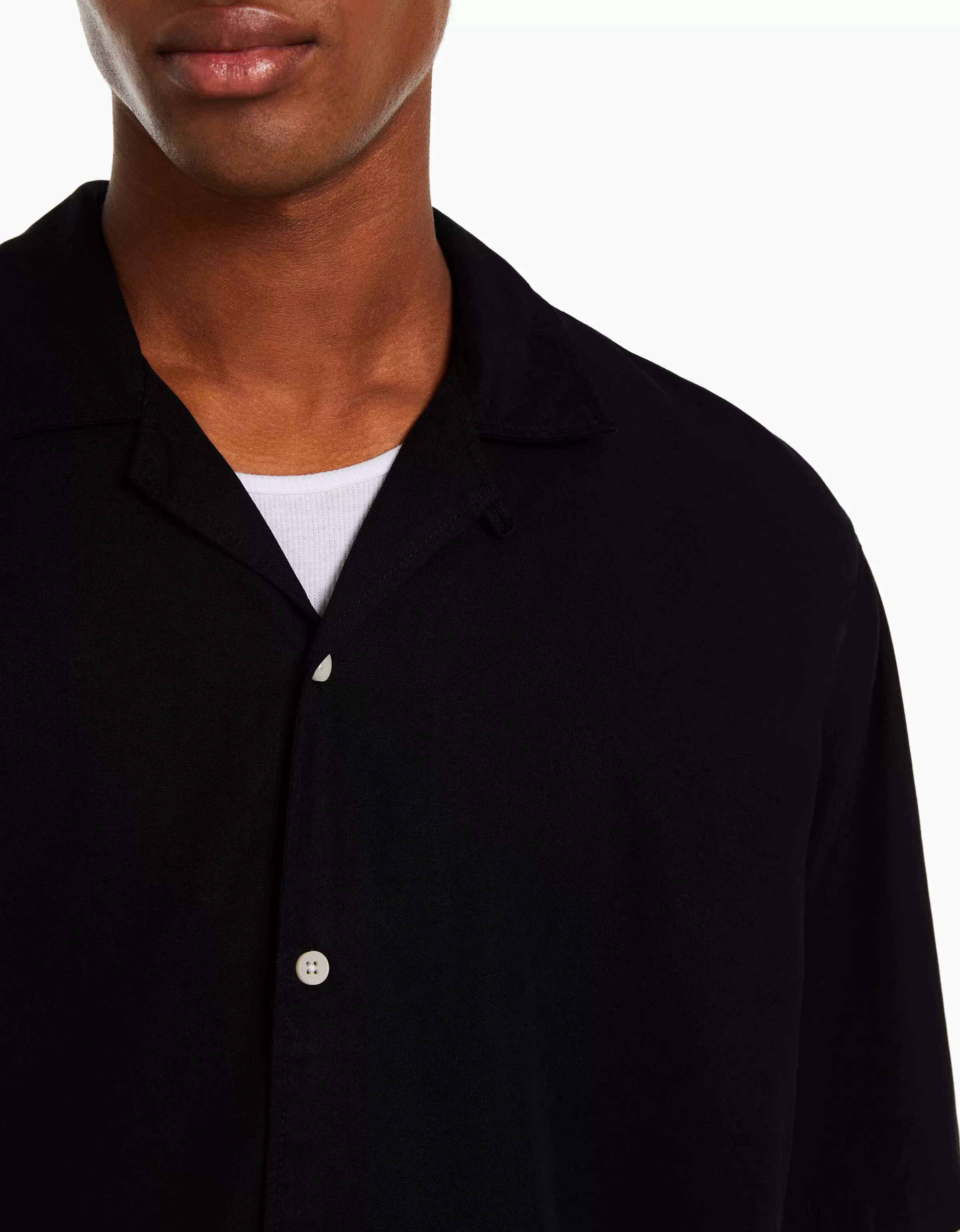 Camicetta oversize Bershka in tinta unita - Bianco naturale con taglio rilassato e dettagli casual