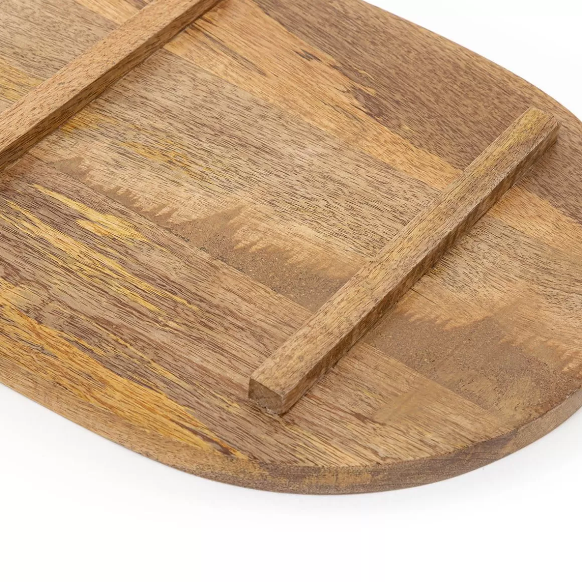 Tagliere in Legno di Mango Naturale con Maniglia Integrata - Formato 42x27 cm HOMLA