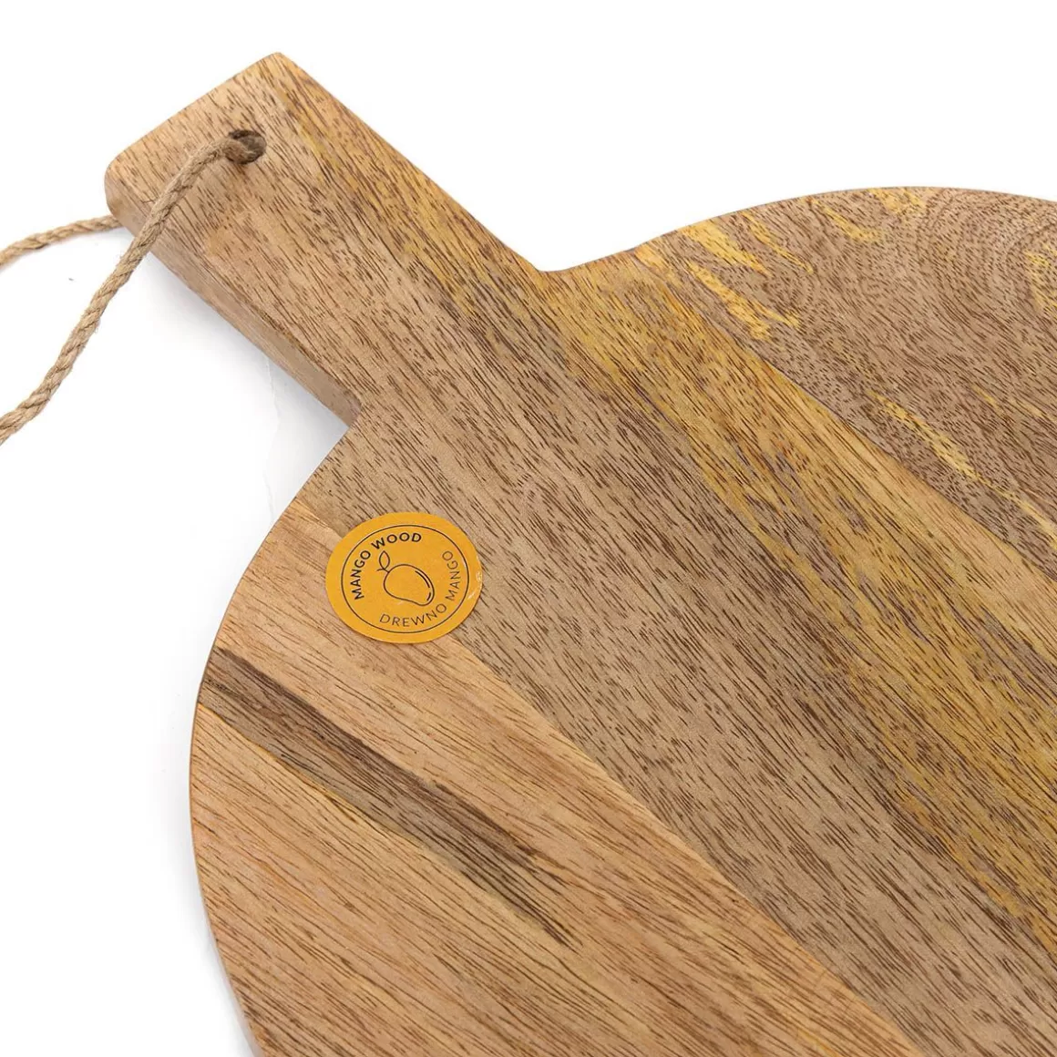Tagliere in Legno di Mango Naturale con Maniglia Integrata - Formato 42x27 cm HOMLA