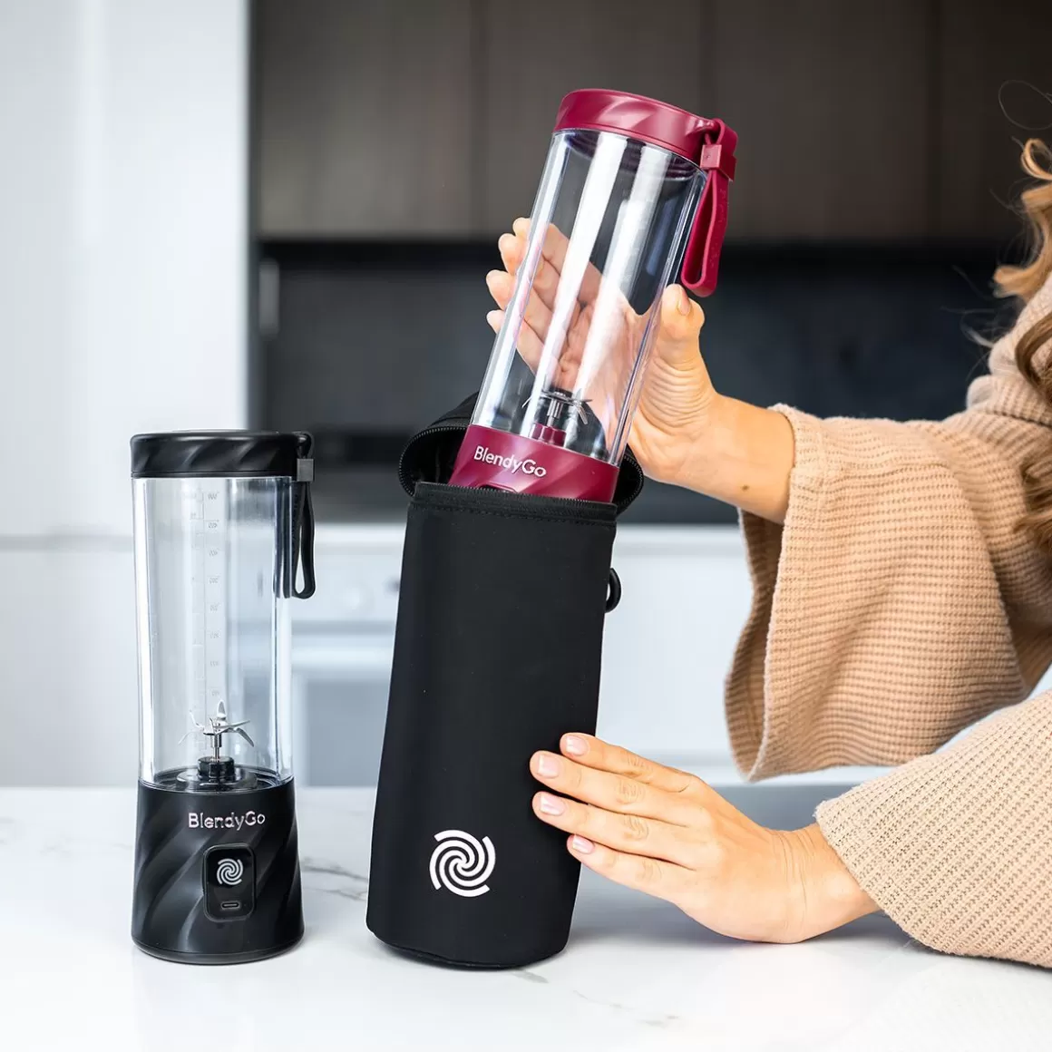 Custodia termica isolante BLENDYGO per frullatori - Protezione ottimale per frullatore da 550ml, design pratico e funzionale