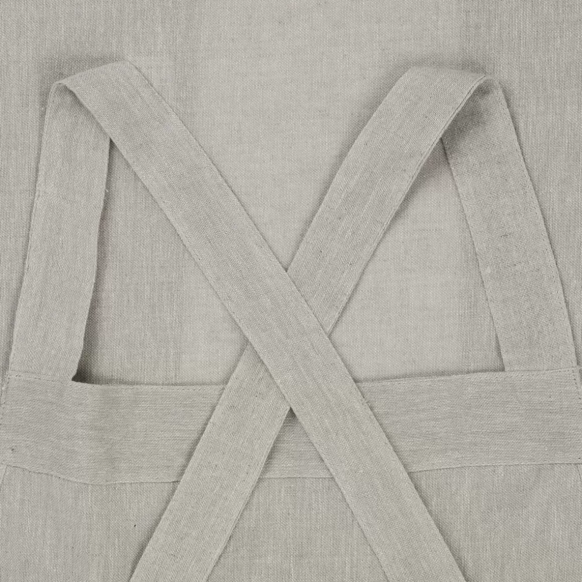 Grembiule Bambini HOMLA Modello Monez con Spalle Incrociate, Tessuto Misto Lino - Grigio Antracite 40x60 cm, Pratico e Confortevole per Piccoli Chef