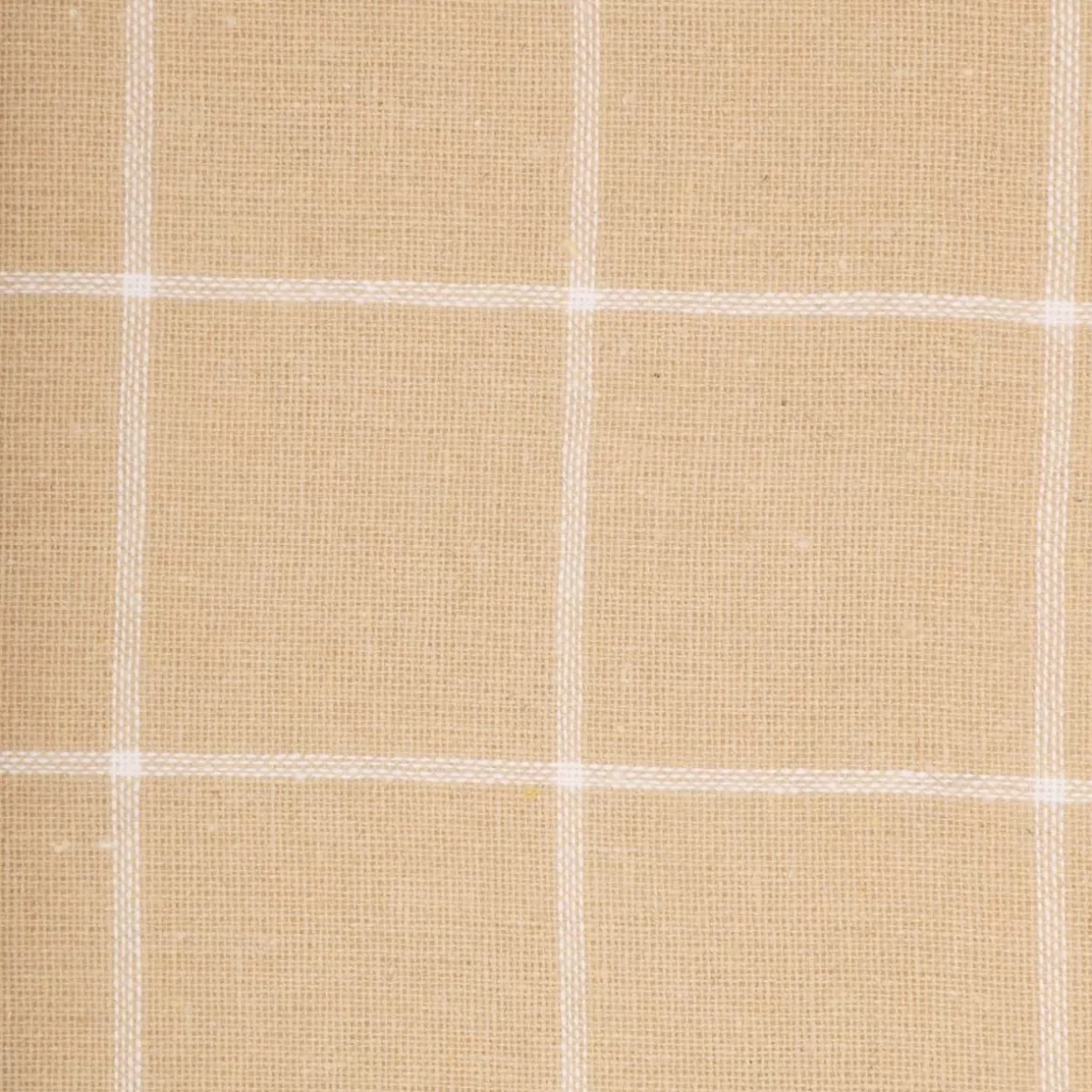 HOMLA Grembiule da Cucina Morgan in Beige con Disegno Quadrettato 60x80 cm
