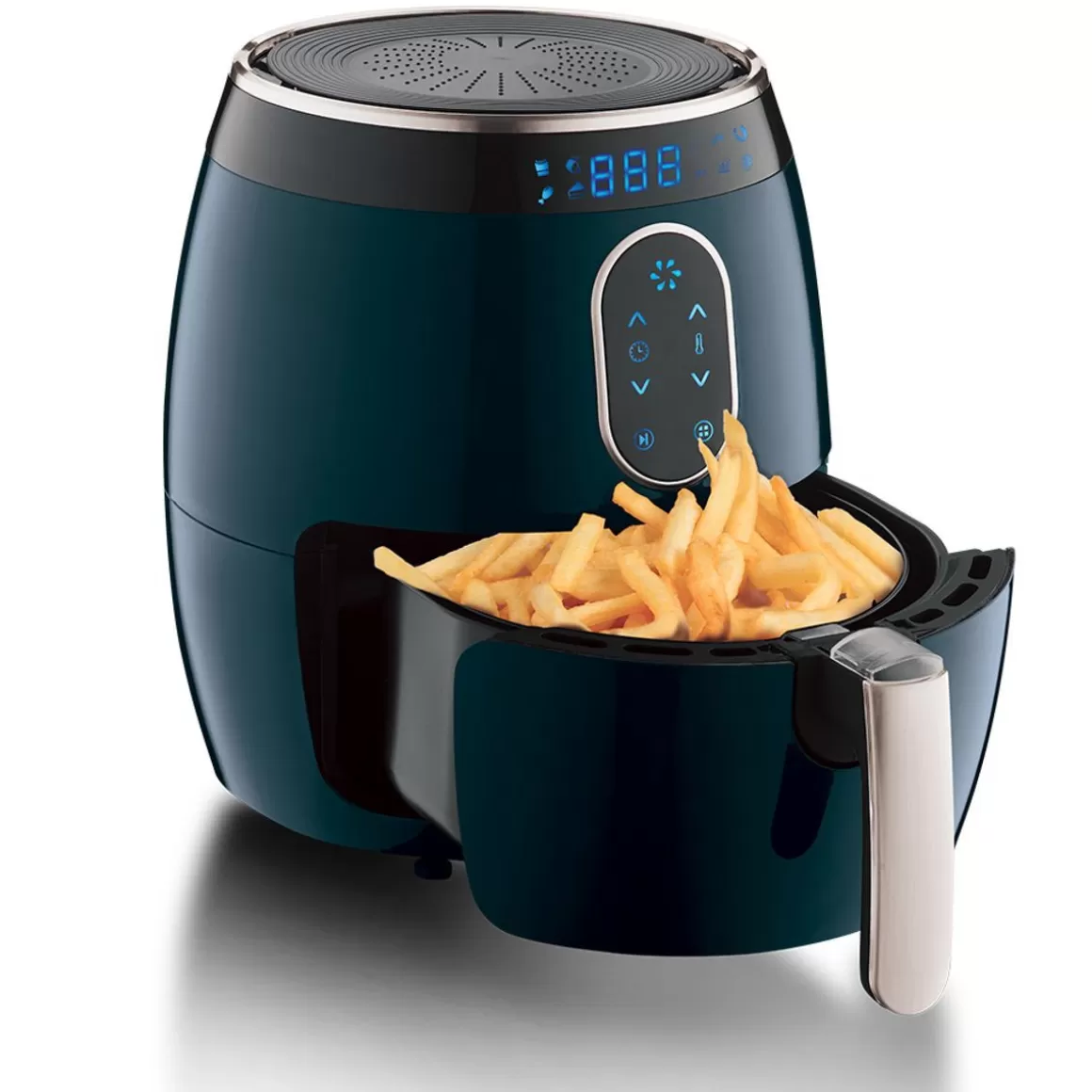 BERLINGER HAUS Friggitrice Senza Olio 1350W - Design Azzurro Acquamarina, Capacità 2,6 Litri per Cotture Leggere e Croccanti
