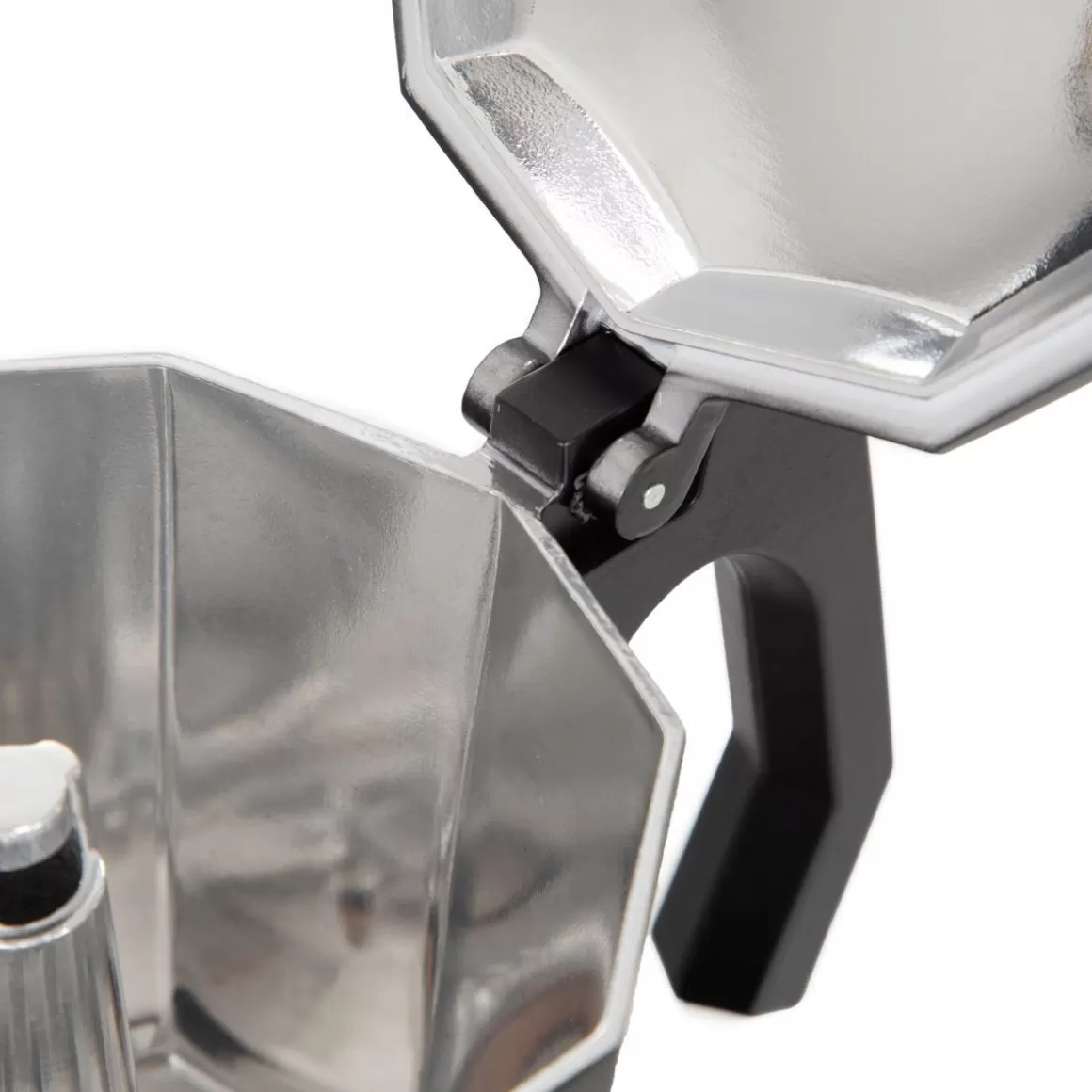 HOMLA Caffettiera Mia Mokka - Elettrodomestico Elegante per 9 Tazze, Design Moderno in Nero Opaco