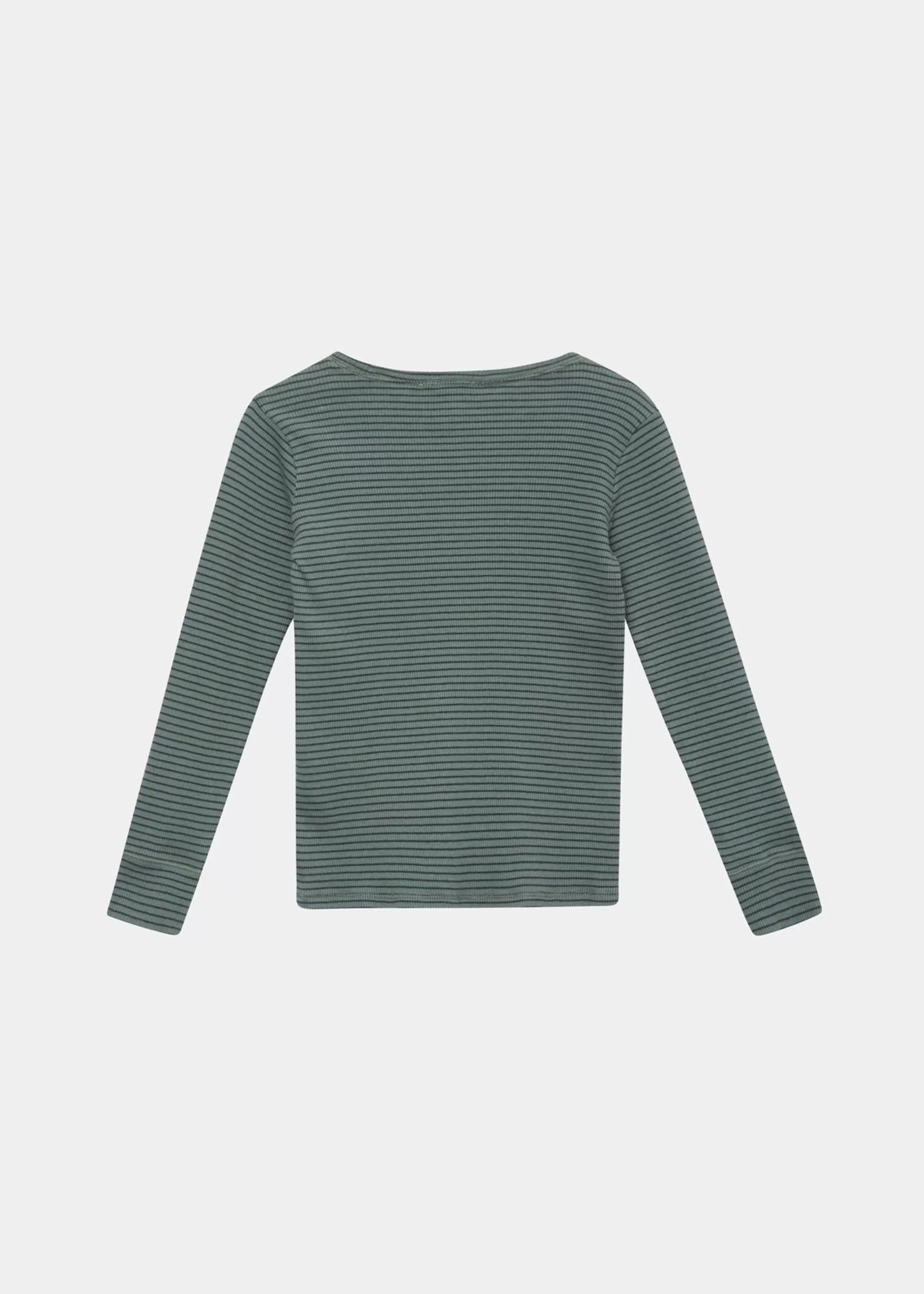 Maglietta CARAMEL Kishon - Design a Righe Bicolori con Verde Abete e Blu Navy, Stile Casual Elegante