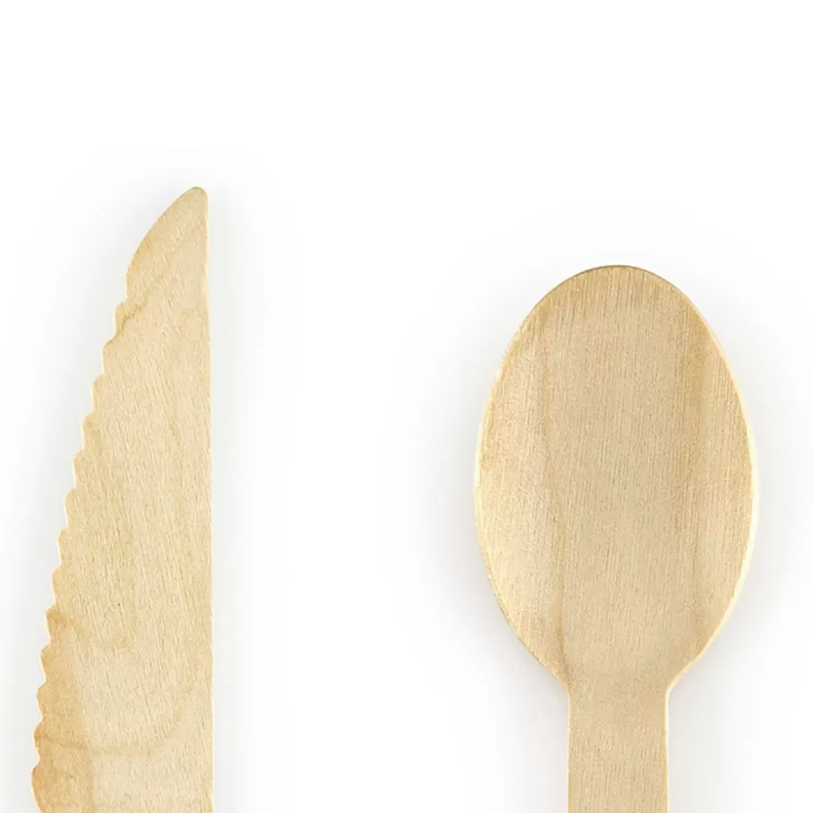 Set di Posate PARTYDECO in Legno Artigianale per 6 Persone - Elegante per Feste e Ricorrenze