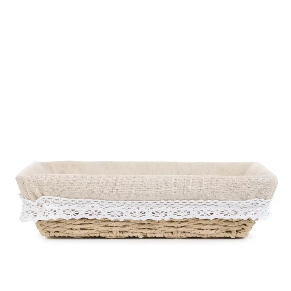 Cesto in fibra naturale per servire Viby - Design pratico 22x28 cm, ideale per presentazioni eleganti
