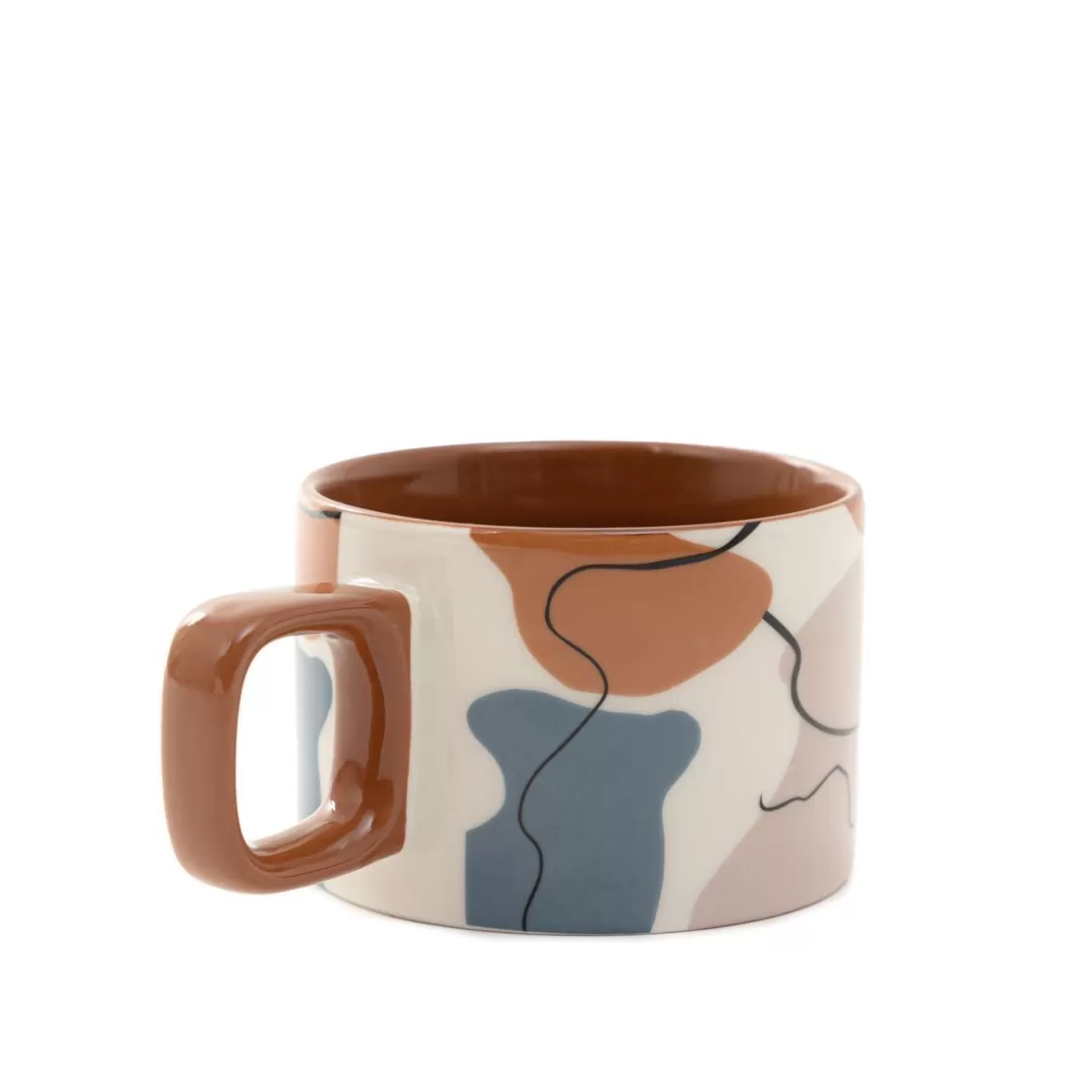 Tazza HOMLA Stile Marinaresco con Fantasia Colorata, Capienza 200ml per Bevande Calde e Fredde