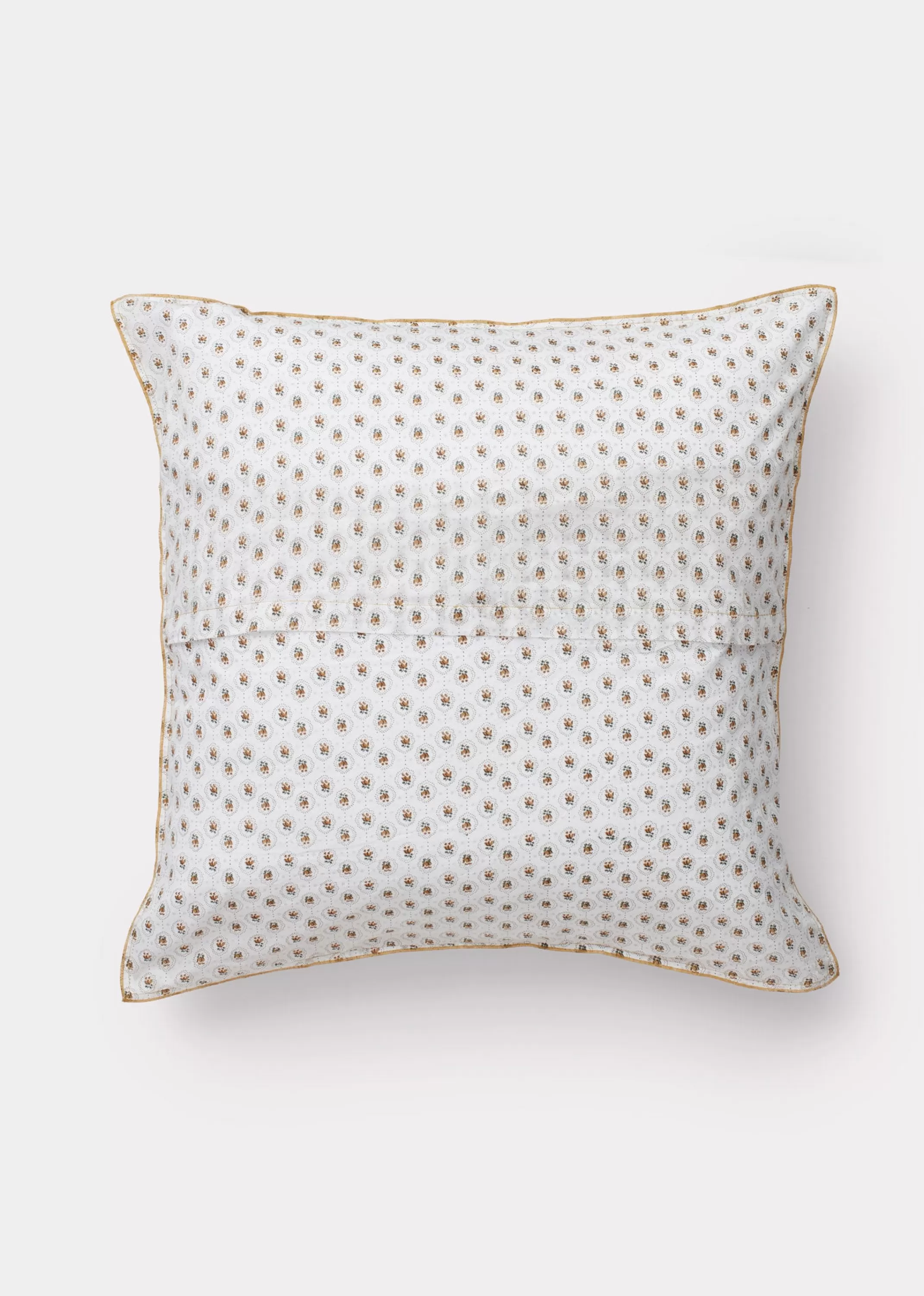 Cuscino Decorativo Grande in Tonalità Caramello con Motivo Floreale - Ideale per Arredamento Casa