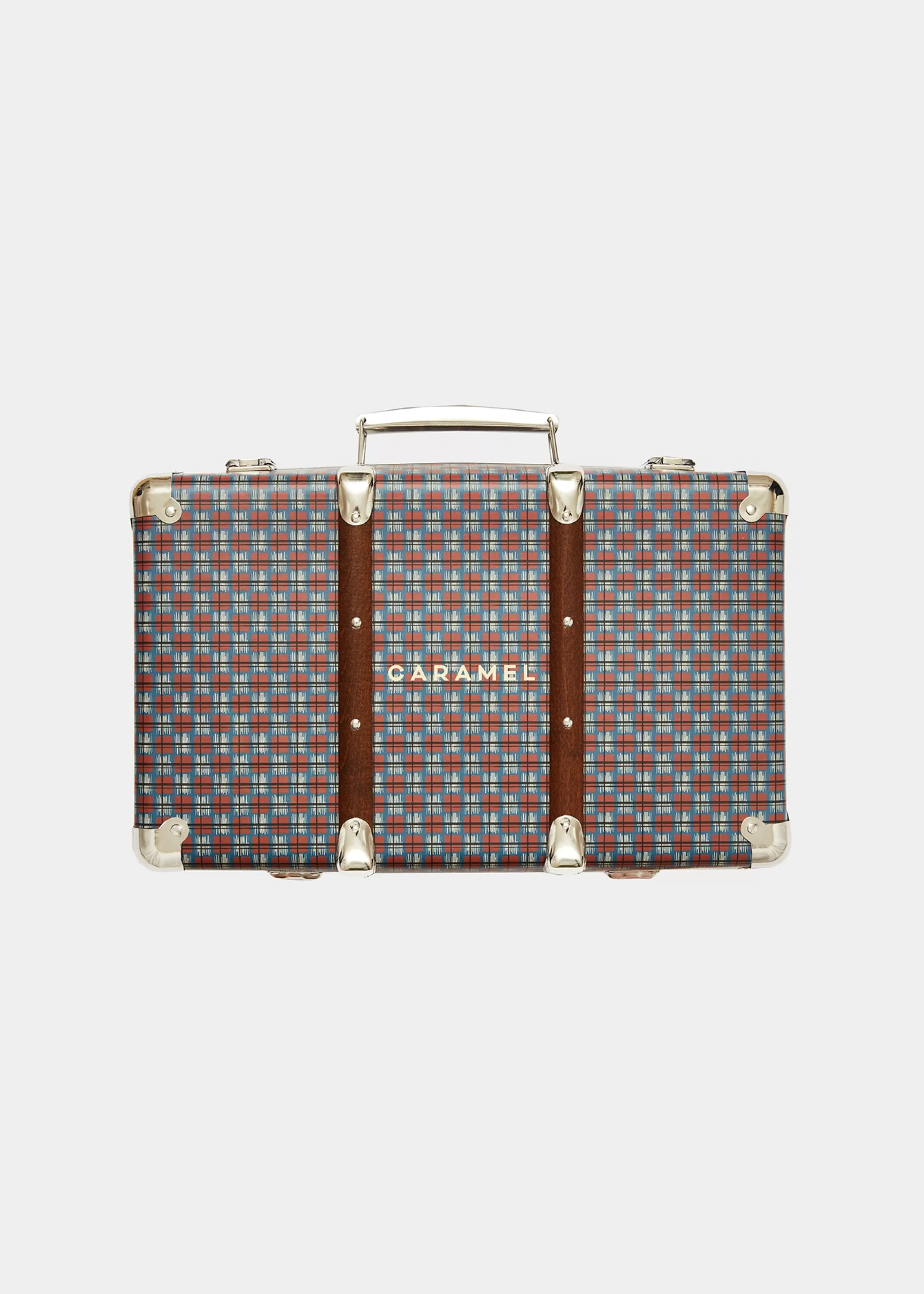 Valigeria CARAMEL - Elegante Valigione con Motivo Geometrico Avvolgente, Capienza Extra