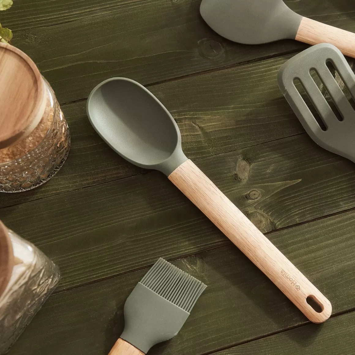 HOMLA Lyzka Blissford - Cucchiaio da Cucina Pratico 32x7 cm, Design Ergonomico per Preparazioni Deliziose