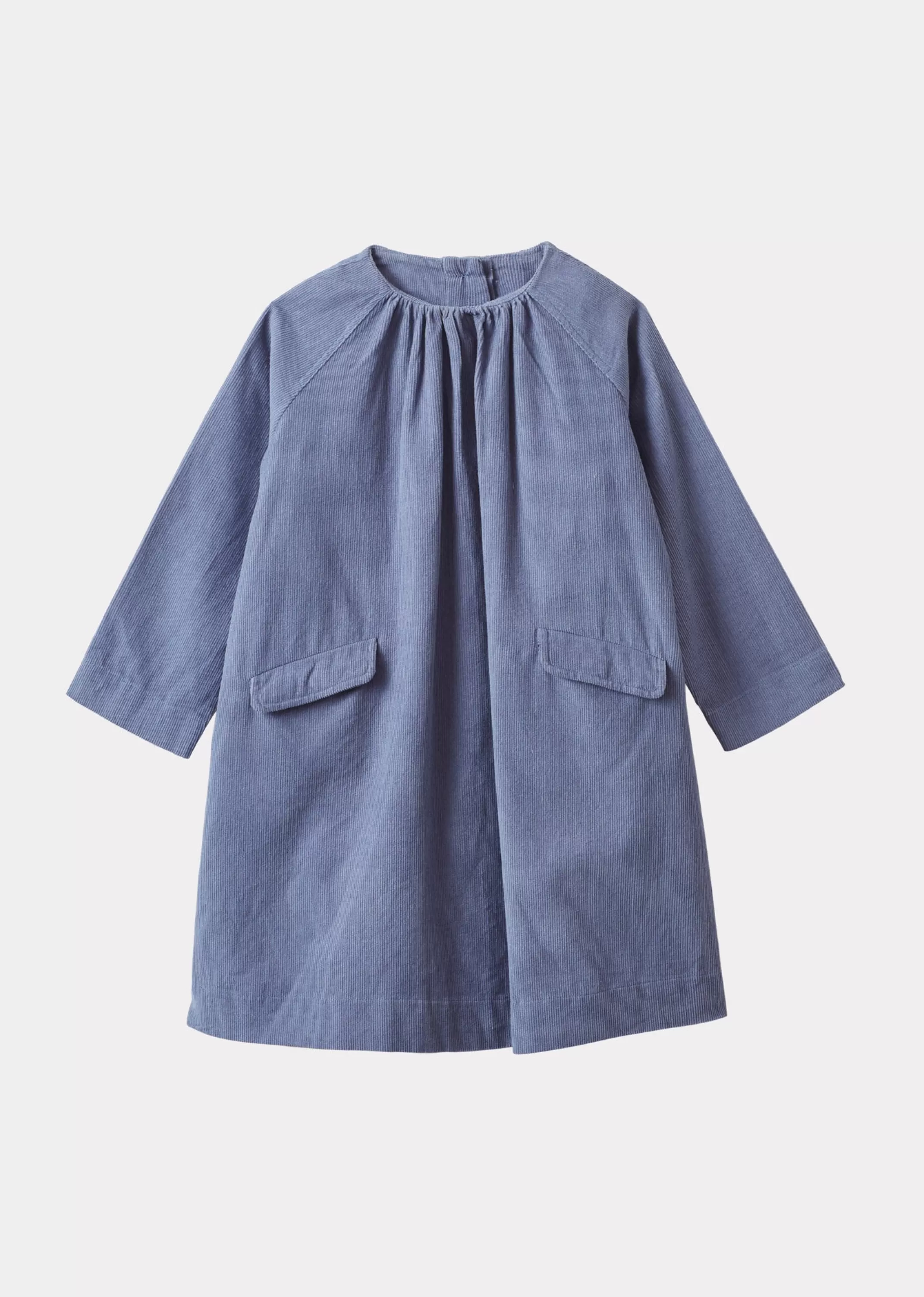 Caramello - Malika: Vestito Elegante per Bambine in Tonalità Azzurro Pastello