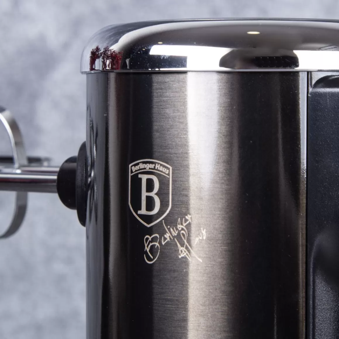 BERLINGER HAUS Frullatore Manuale 300W Nero Metallizzato per Cucina Domestica
