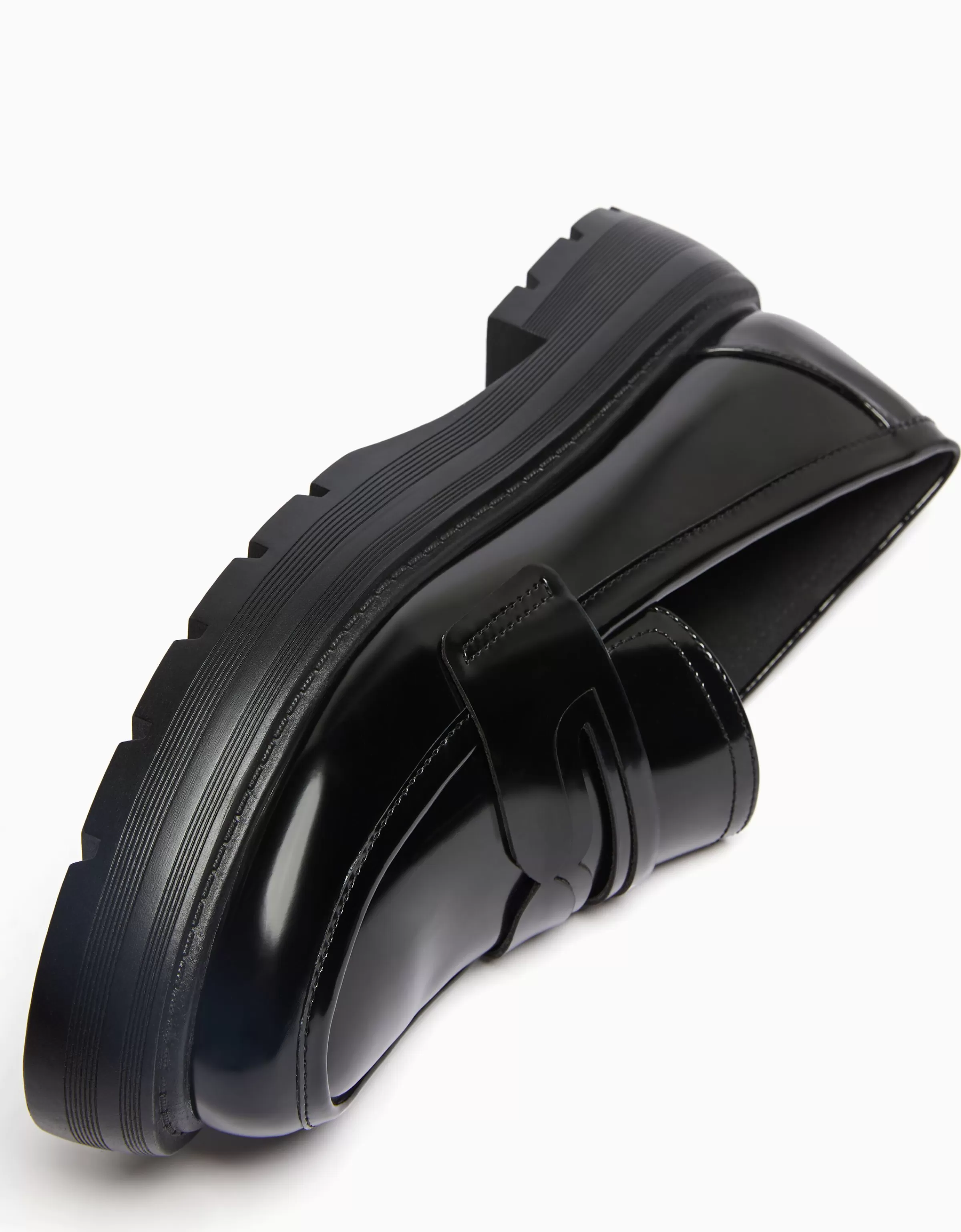 BERSHKA® Mocassini Casual con Suola Antiscivolo Scolpita - Stile Urbano per Teenager, Nero Intenso
