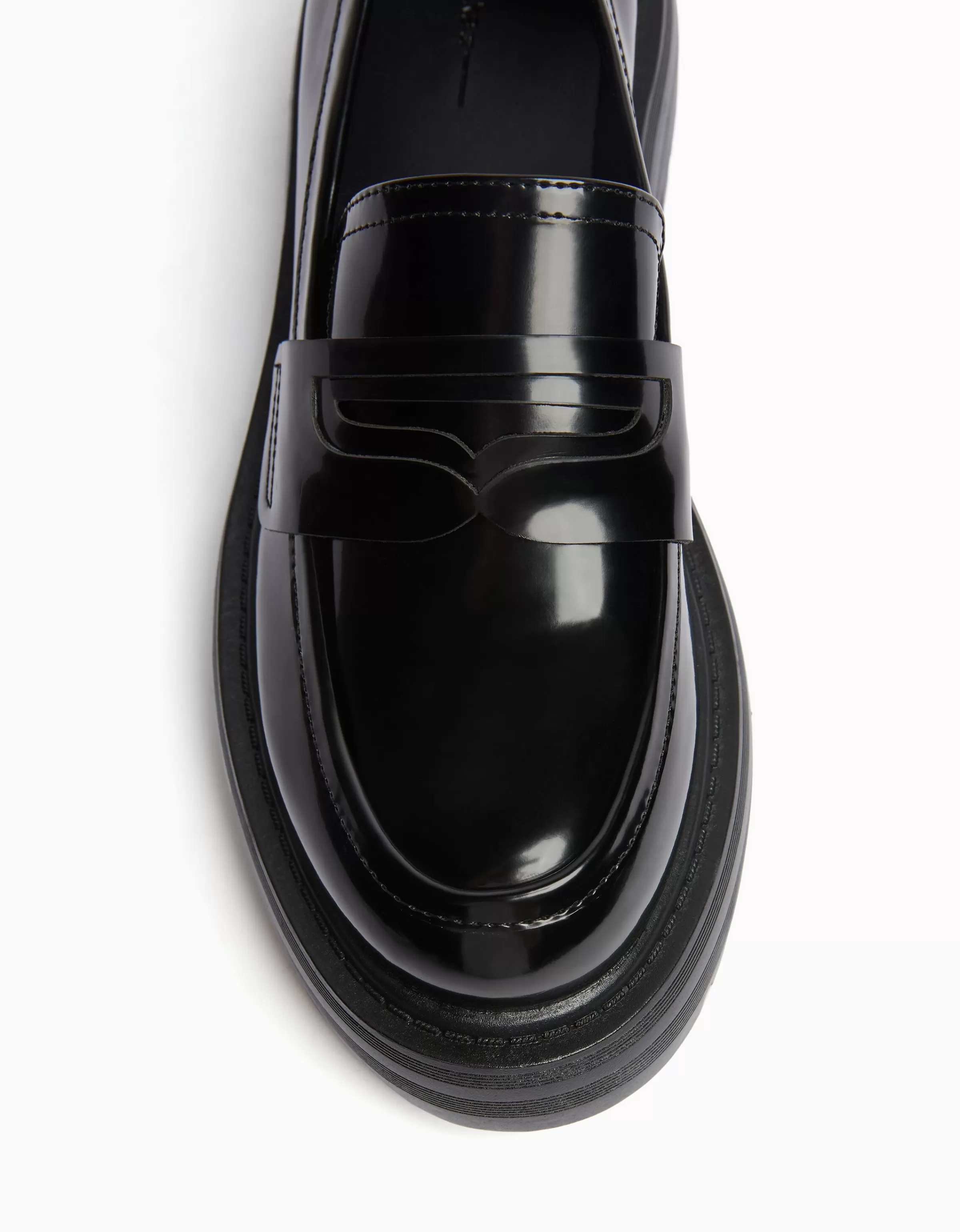 BERSHKA® Mocassini Casual con Suola Antiscivolo Scolpita - Stile Urbano per Teenager, Nero Intenso