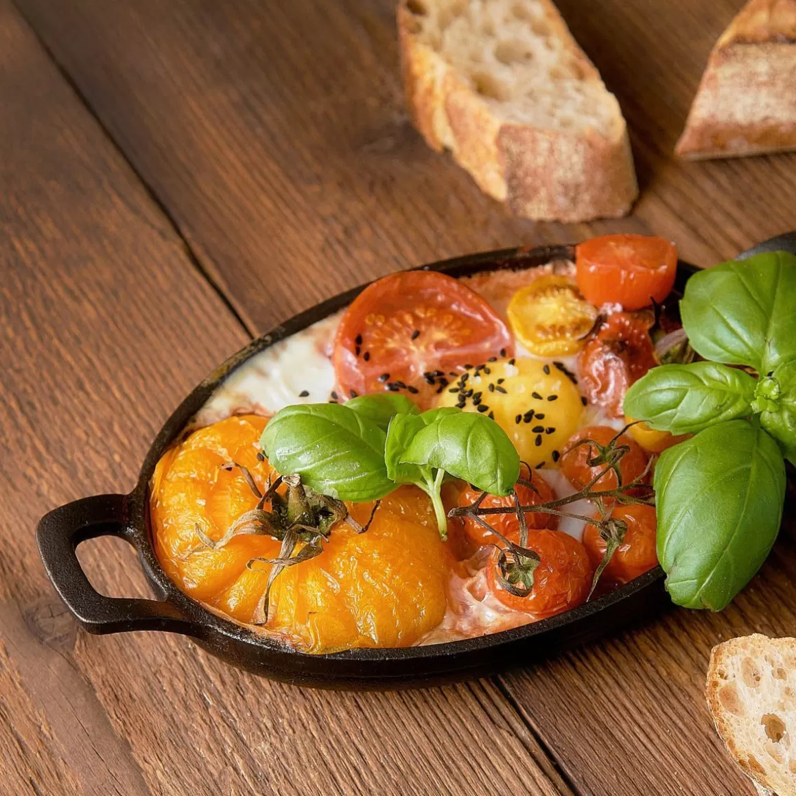 HOMLA Pentola in Ghisa Andreas con Base Integrata - Formato Medio, Diametro 27 cm per Cucina Professionale
