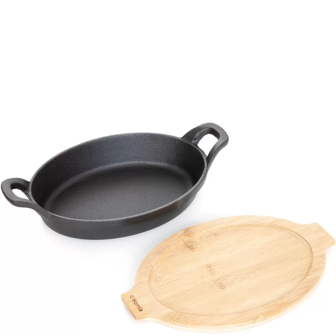HOMLA Pentola in Ghisa Andreas con Base Integrata - Formato Medio, Diametro 27 cm per Cucina Professionale