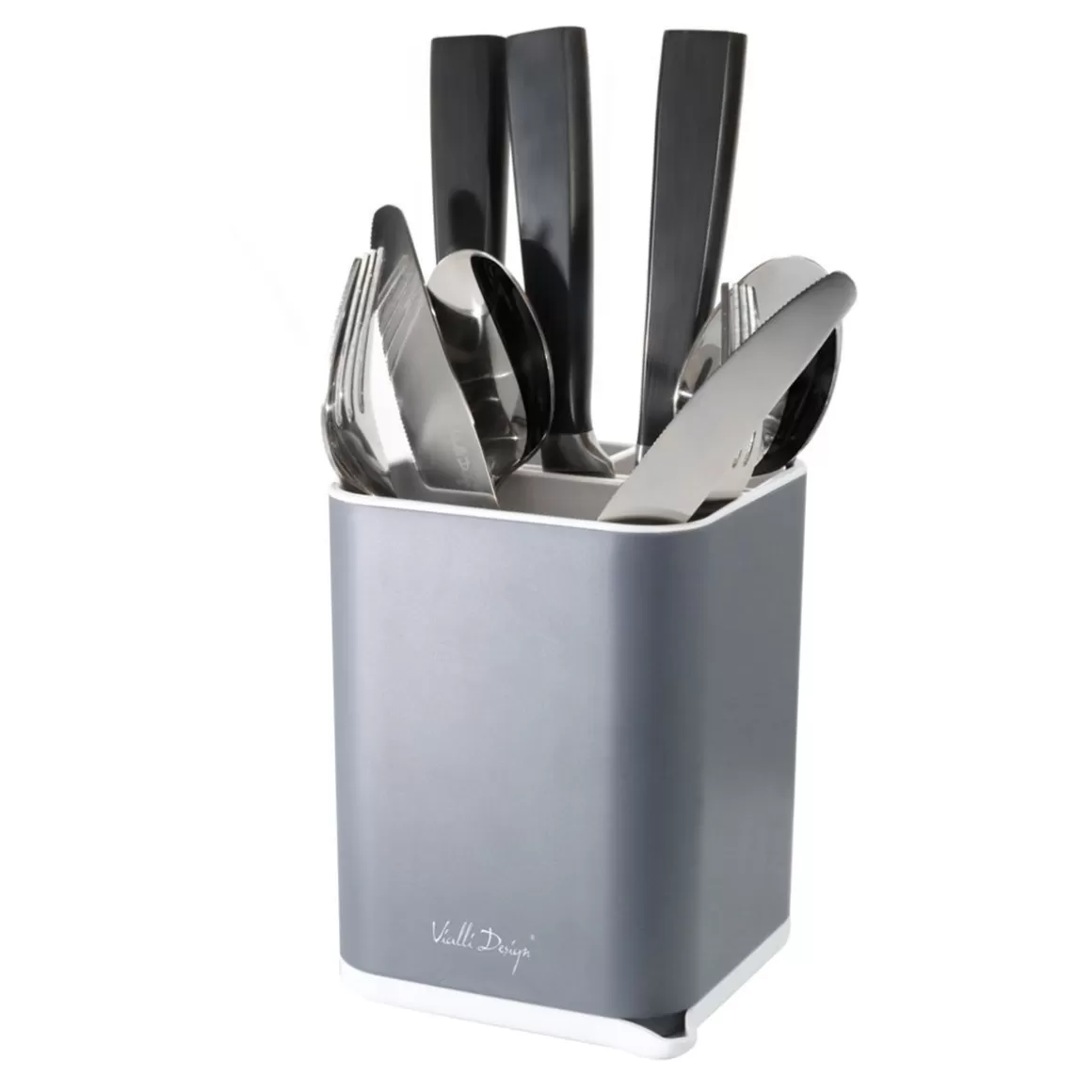Scorriposate Livio Duo by Vialli Design - Compatto 11x11 cm, Design Funzionale per Cucina Moderna