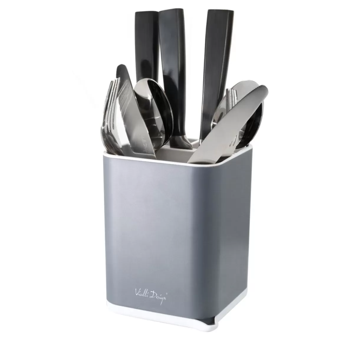 Scorriposate Livio Duo by Vialli Design - Compatto 11x11 cm, Design Funzionale per Cucina Moderna