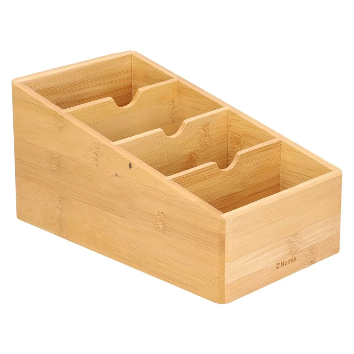 HOMLA - Organizzatore Eco-Friendly in Bambù per Cucina, Compatto 25x13 cm