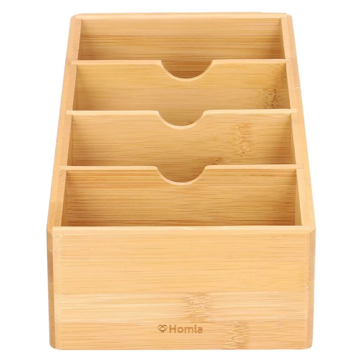 HOMLA - Organizzatore Eco-Friendly in Bambù per Cucina, Compatto 25x13 cm