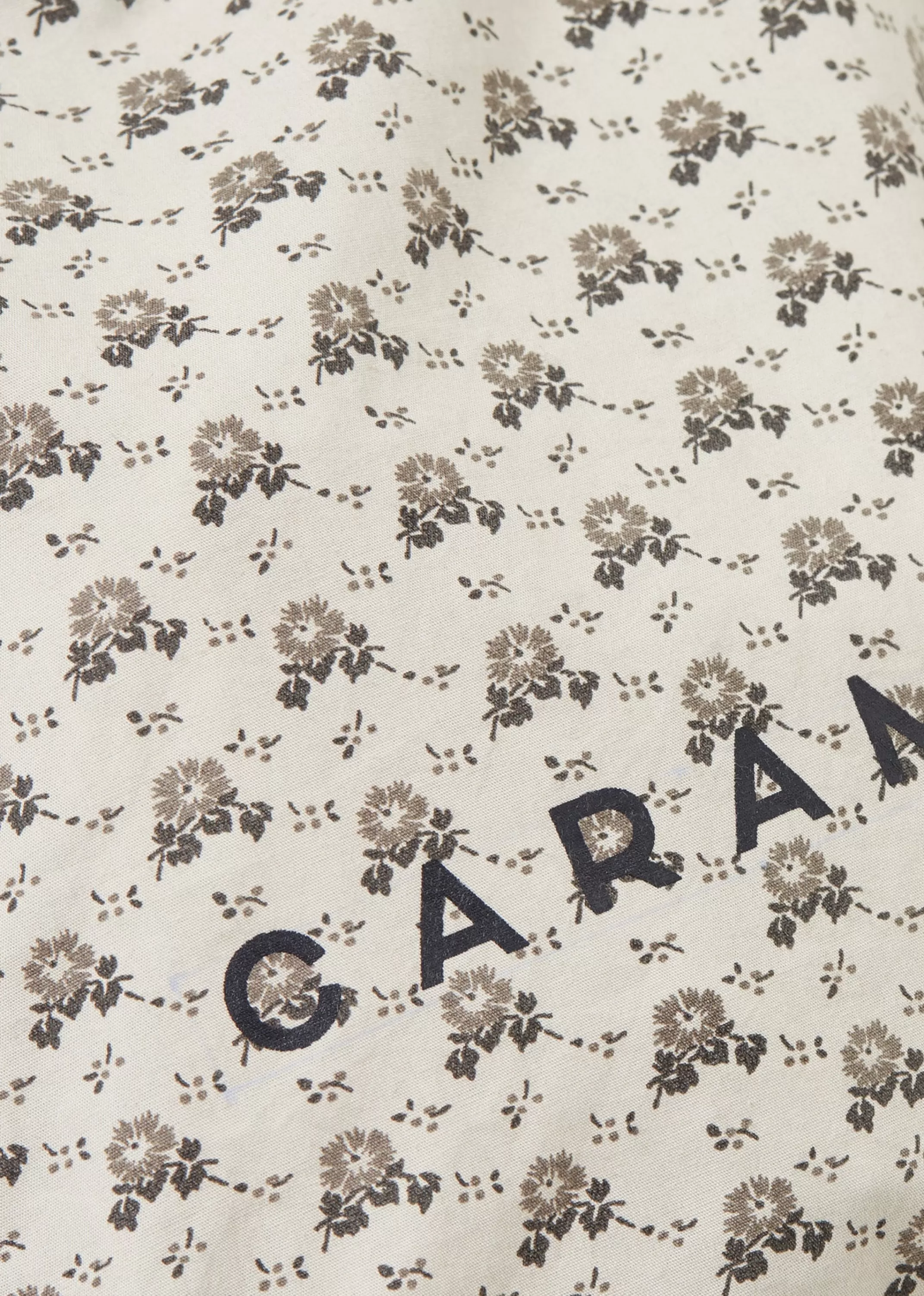 Borsa Tote Pluto con Motivo Primaverile - Fantasia a Pallini e Fiori Caramello per Accessori Stile Unico