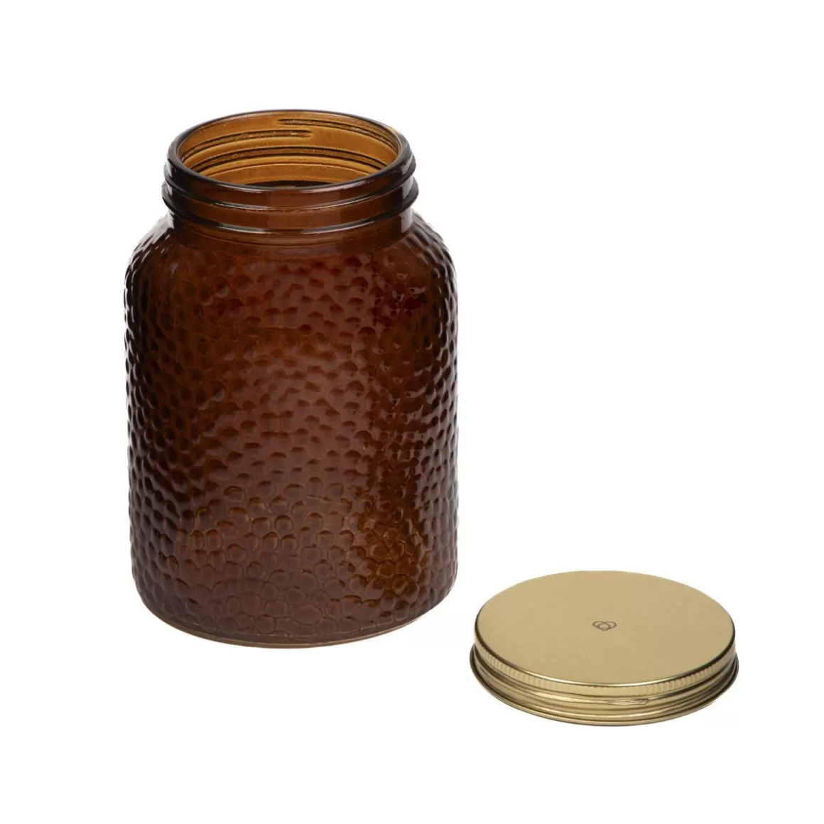 HOMLA Contenitore Alara in Acciaio con Finitura Martellata - Design Robusto da 1 Litro per Uso Intensivo, Formato Grande per Cucina Professionale