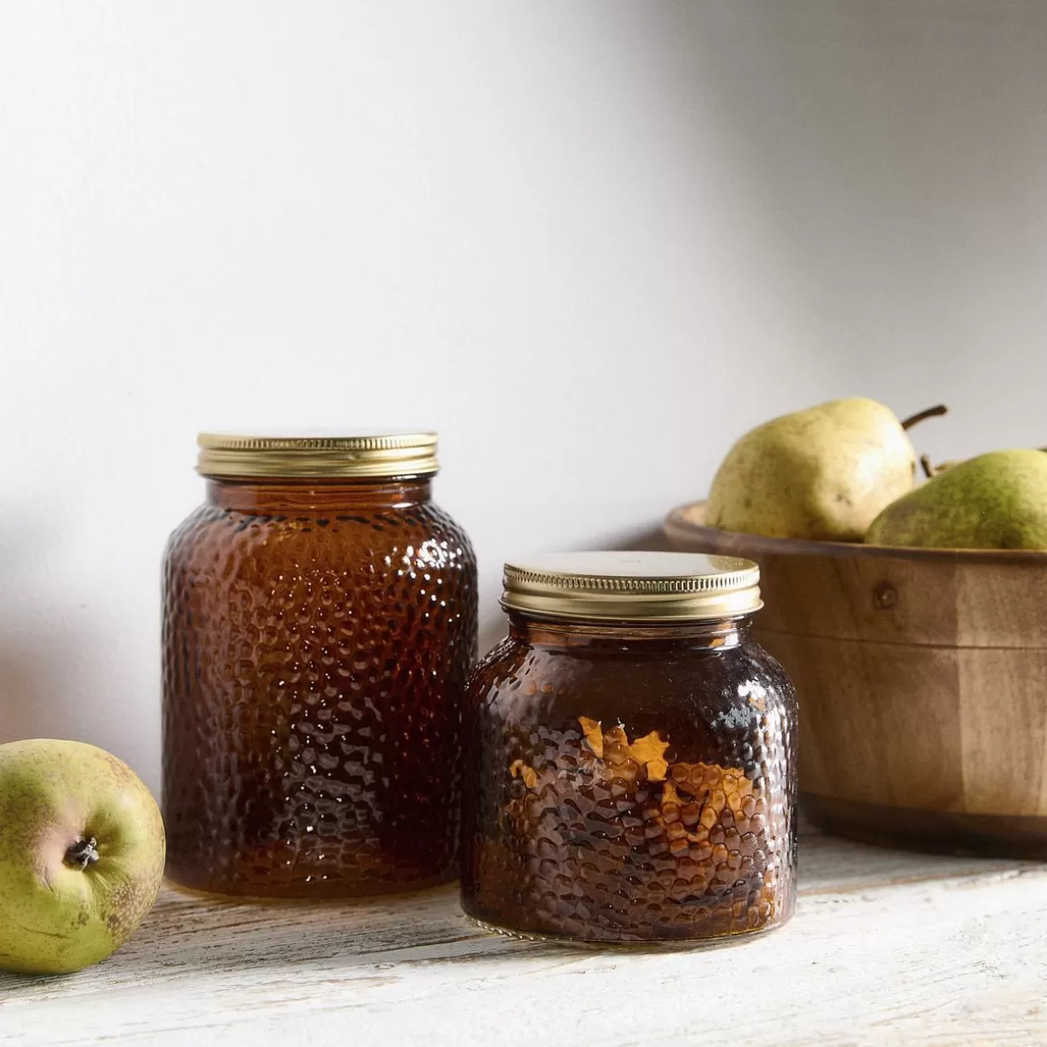HOMLA Contenitore Alara in Acciaio con Finitura Martellata - Design Robusto da 1 Litro per Uso Intensivo, Formato Grande per Cucina Professionale