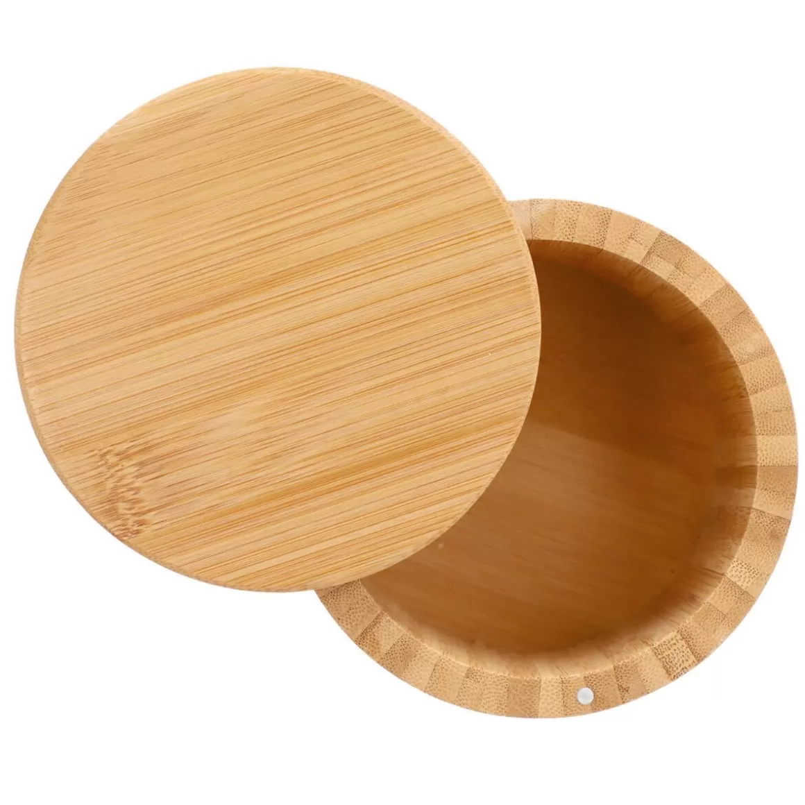 HOMLA Contenitore in Bambù con Chiusura Magnetica - Formato Compatto 12x10.5 cm per Conservazione Intelligente