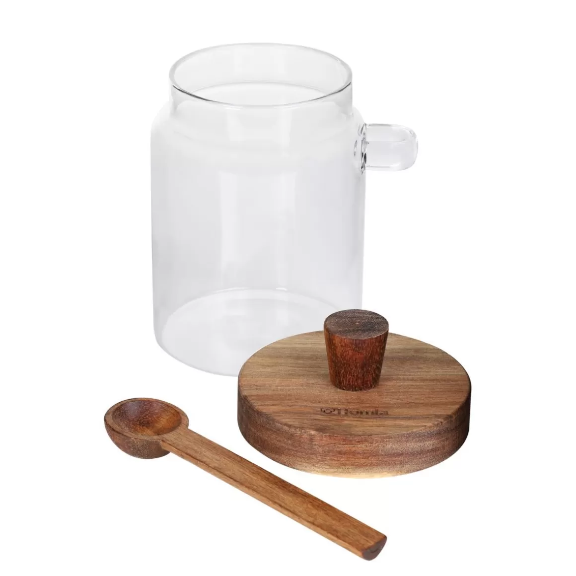 Carlos-Z Contenitore Pratico con Cucchiaio Integrato, Design Moderno - Capacità 570ml HOMLA