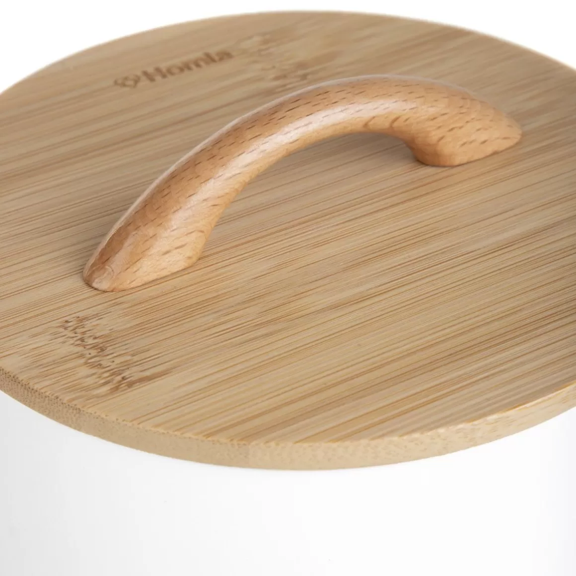 HOMLA Contenitore Dingo Portatile per Cibo Animali - Bianco, Design Compatto 17x13 cm, Ideale per Cani e Gatti