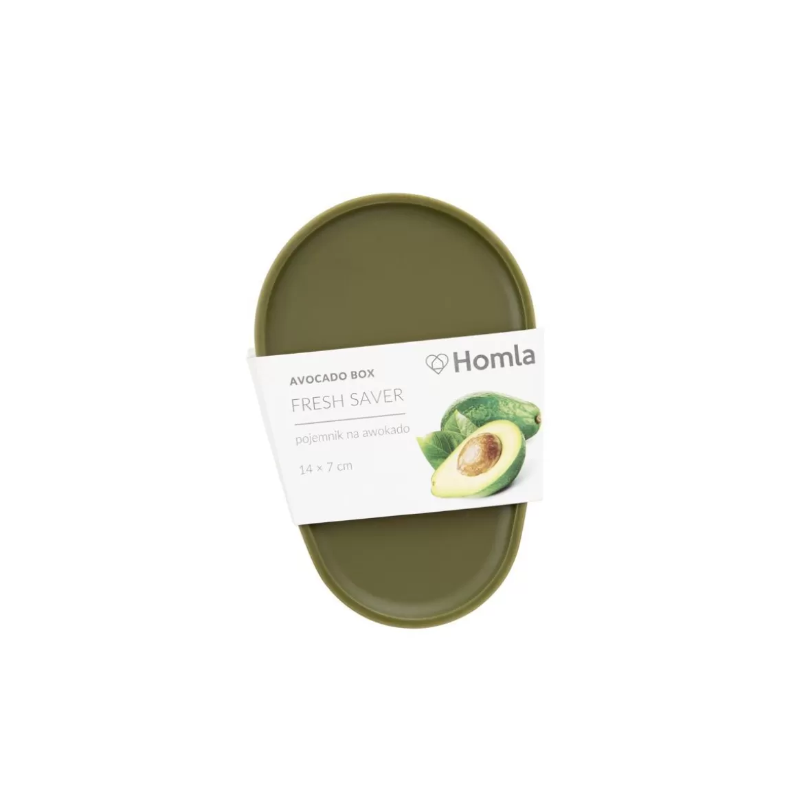 Porta Avocado HOMLA – Contenitore Salva-Freschezza con Design Compatto (14x7 cm) per Conservazione Ideale