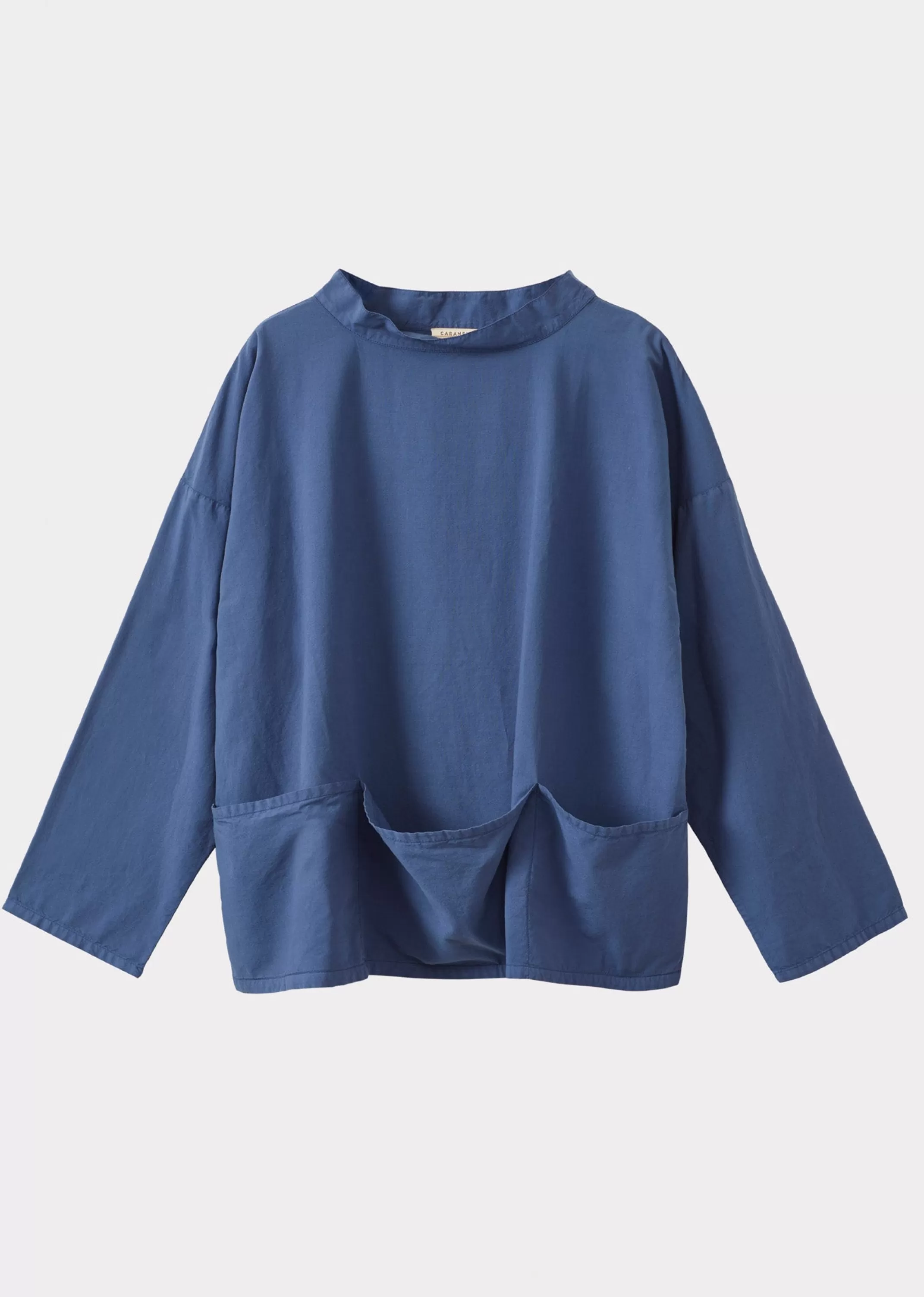 Maglia Popover Donna in Tonalità Indaco - Design CARAMEL con Taglio Confortevole