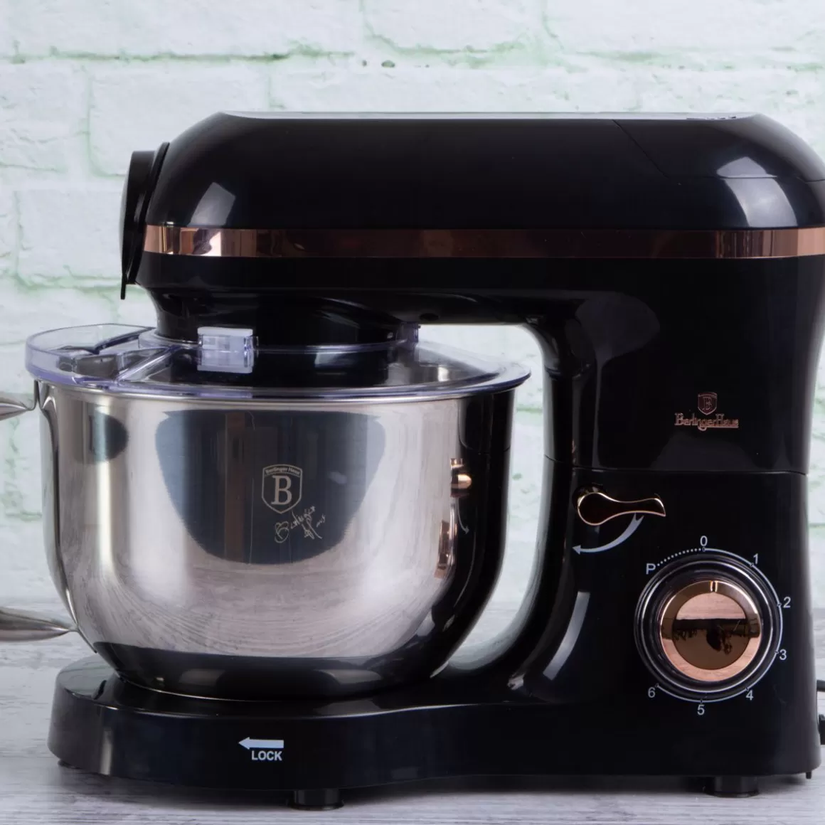 Berlinger Haus Robot da Cucina Multifunzione Monaco - Design Elegante in Nero/Rosa con Potenza 1400W per Preparazioni Versatili