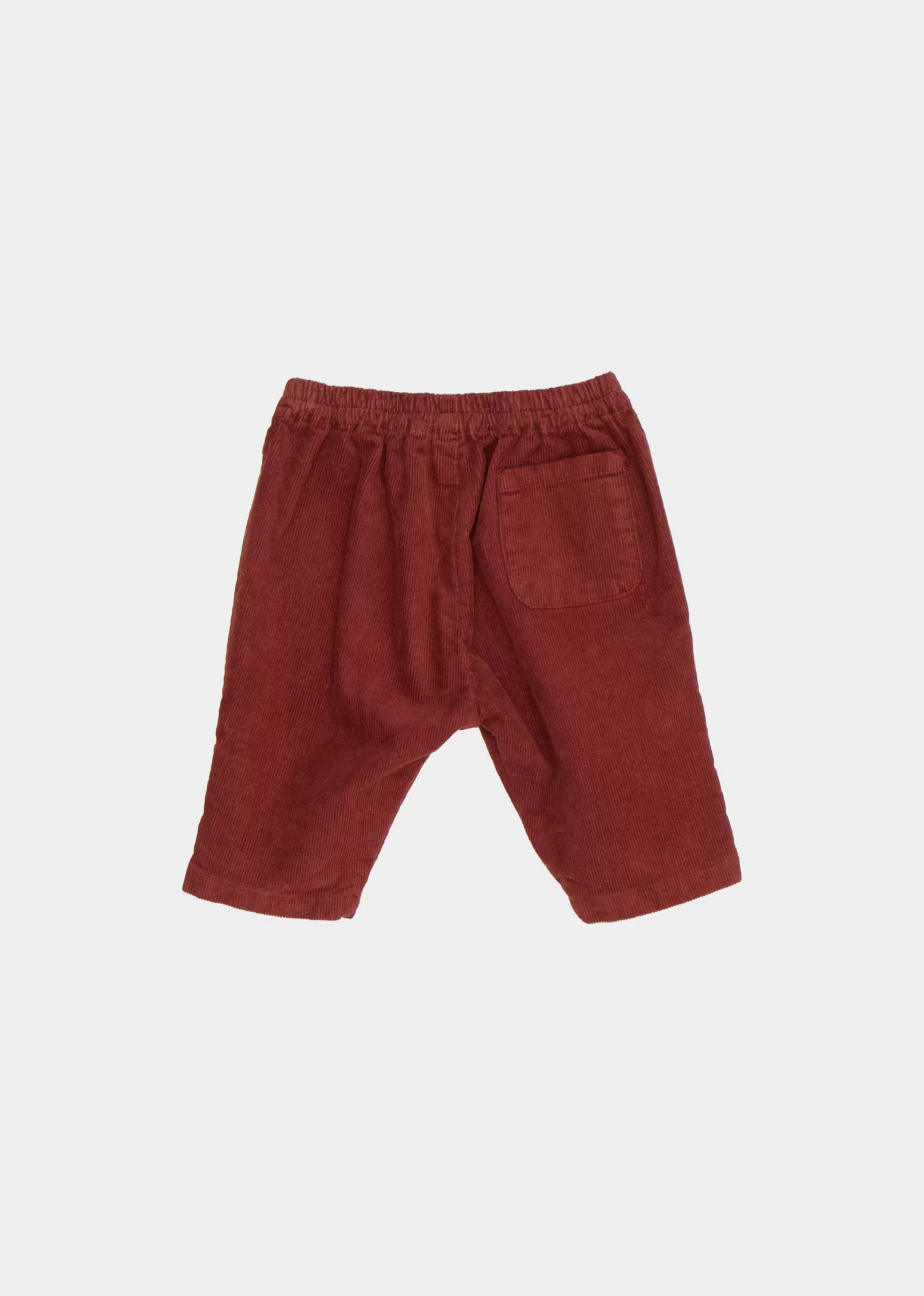 Pantaloncini Salix per Neonati in Tinta Terra Bruciata - Design Morbido by CARAMEL