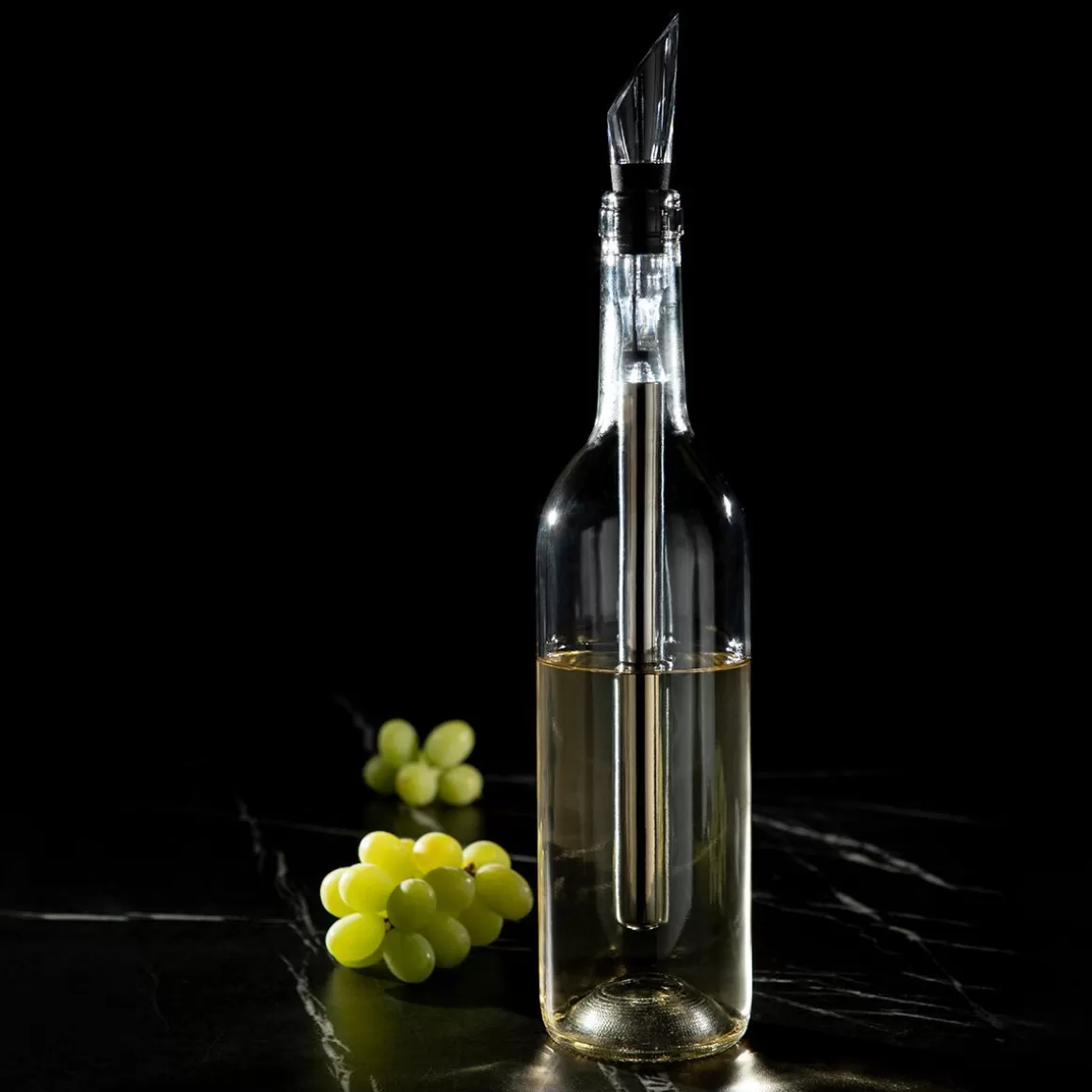 Raffreddatore Vino Professionale in Acciaio Inox 20 cm - Design Moderno, Ideale per Vini Rossi e Bianchi | HOMLA