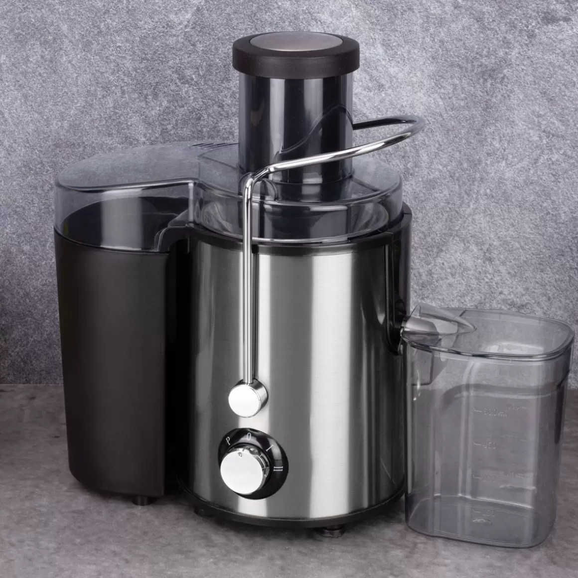 Frullatore Elettrico BERLINGER HAUS Nero Argento - 500W Potenza, 600ml Design Compatto, Perfetto per Frullati Professionali