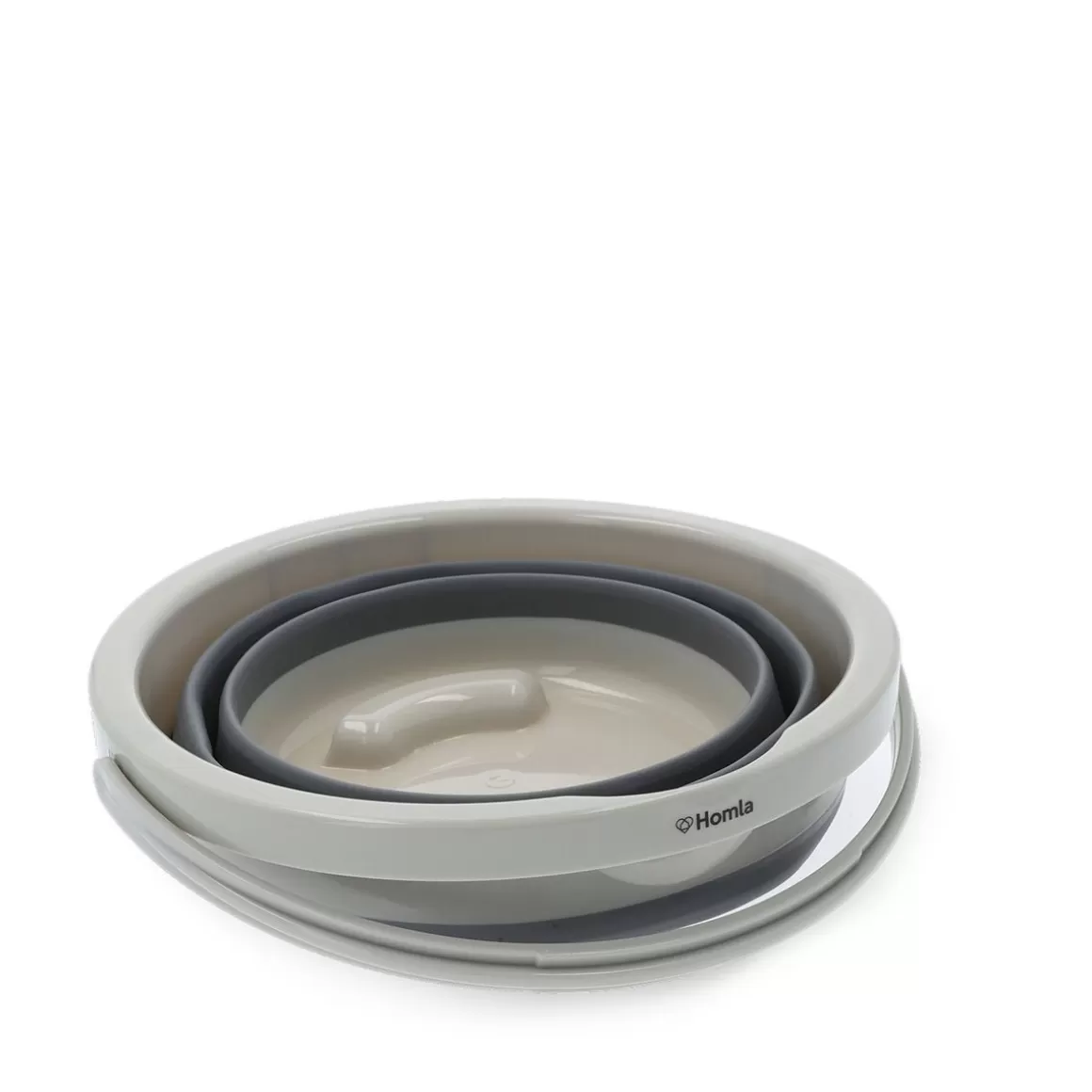 HOMLA Secchiello Compatto Piegevole con Sistema Lavaggio Rapido, 5 Litri - Design Pratico per Spazi Ridotti