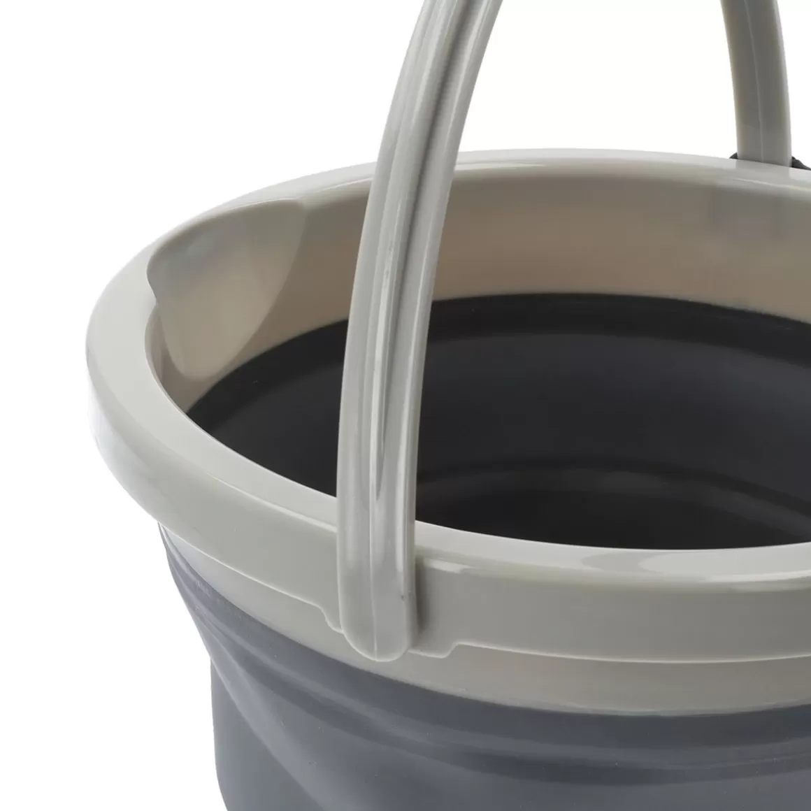 HOMLA Secchiello Compatto Piegevole con Sistema Lavaggio Rapido, 5 Litri - Design Pratico per Spazi Ridotti