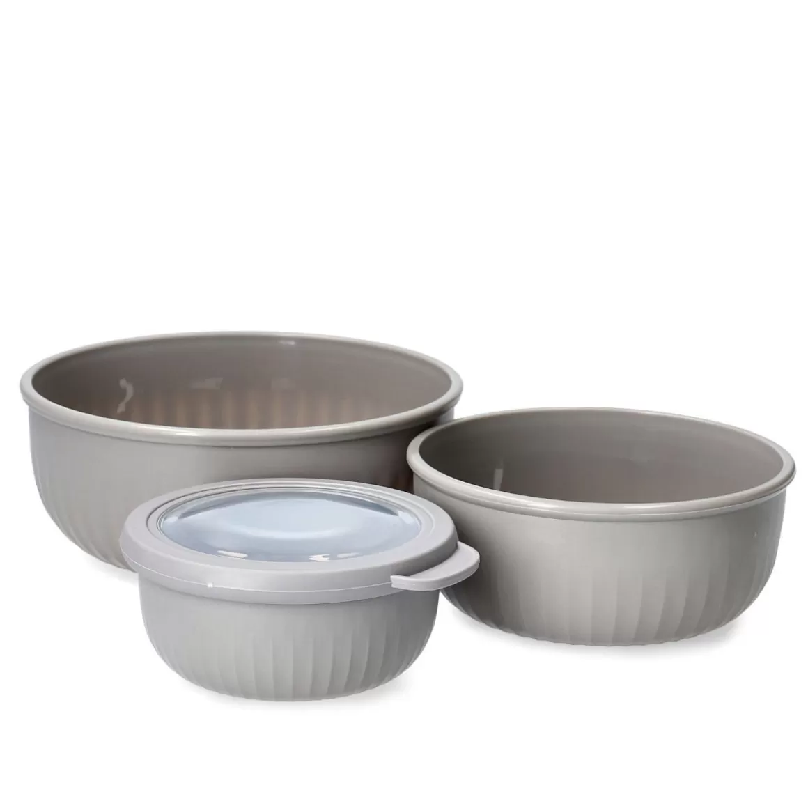 HOMLA Kit Cucina Pratica: 4 Ciotole con Coperchi Multiuso per Conservazione e Preparazioni, Set Completo Ideale per ogni Necessità