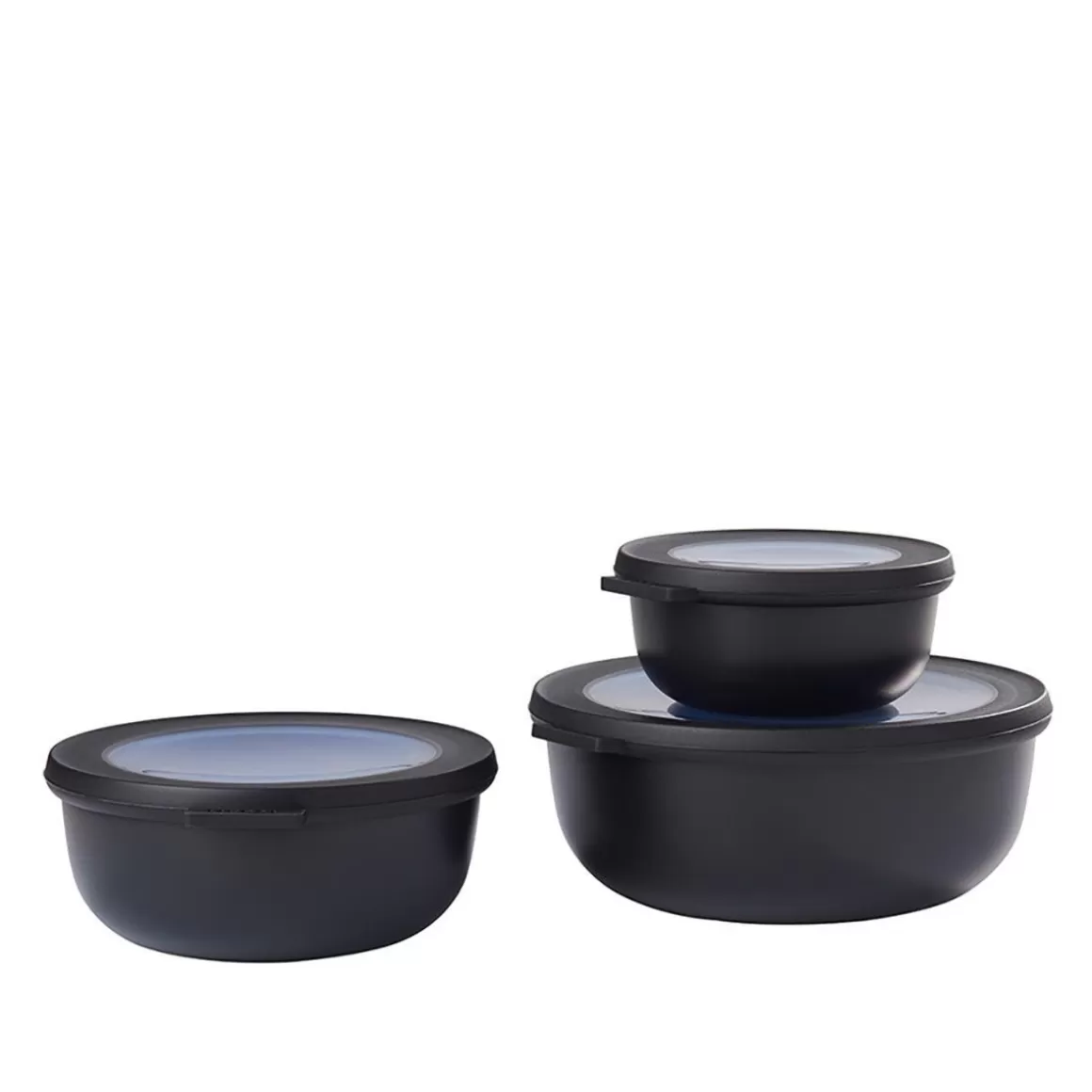 MEPAL Set 3 Ciotole Multifunzionali Cirqula - Capacità 0.35L, 0.75L, 1.25L per Cucina Moderna