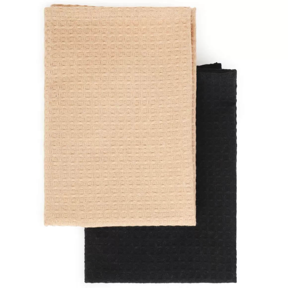 HOMLA Set di 2 Grembiuli Cucina Beige e Nero – Design Funzionale 50x70 cm
