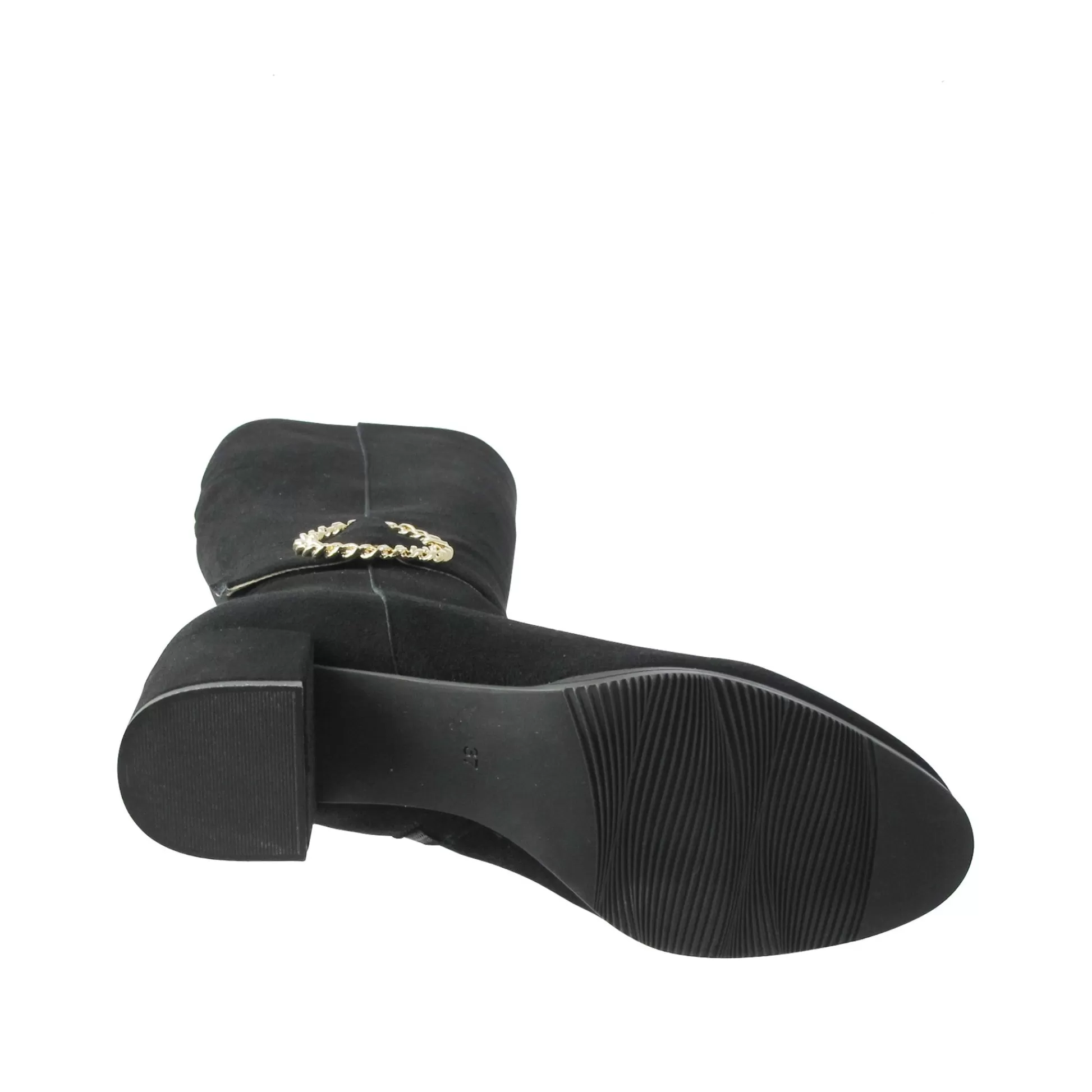Ron White Stivaletti Donna Johanna - Scarpe Eleganti in Pelle Morbida con Tacco Medio per Autunno-Inverno 2024, Design Classico e Confortevole per Uso Quotidiano